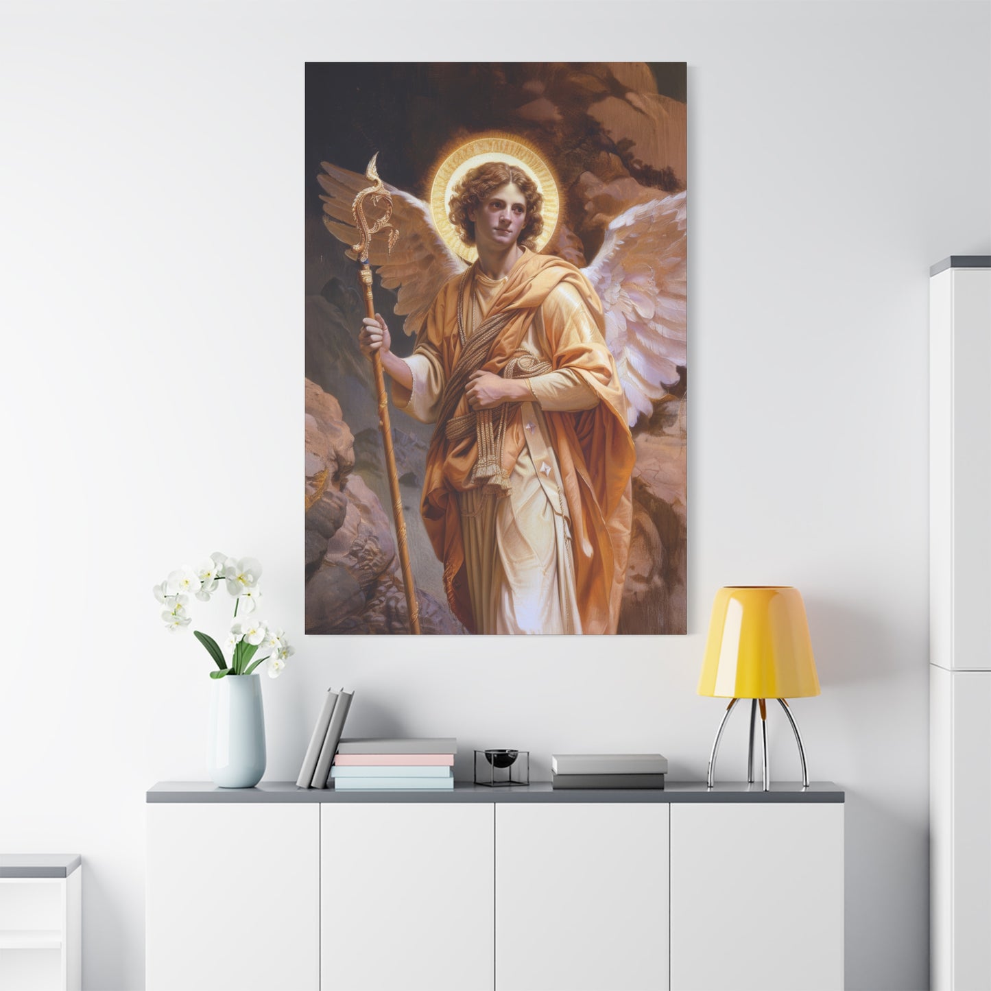 Saint Raphael the Archangel - Gallery Wrapped Canvas - Print - Religious Art for your Home - Catholic