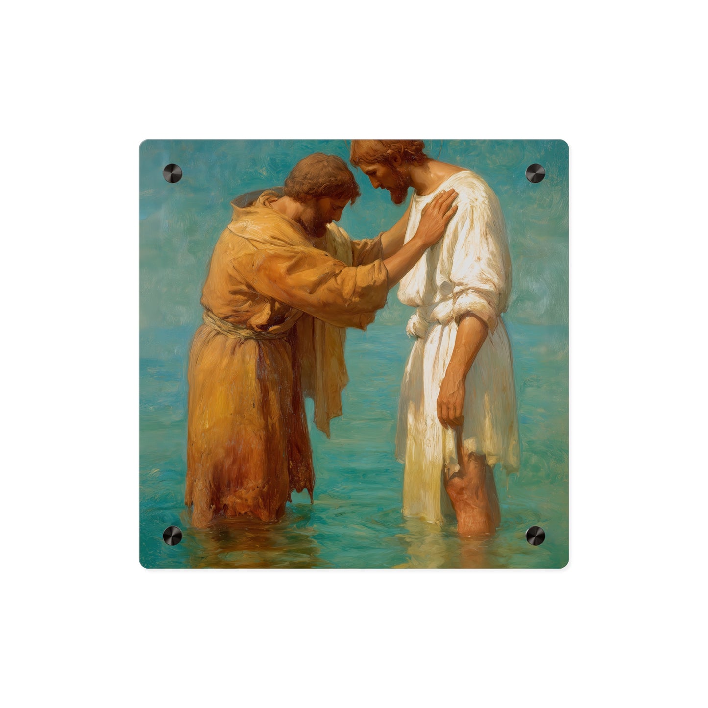 Saint John the Baptist, Servant of the Dawn Acrylic Wall Art Panel - Ready to Hang Acrylic Print - Catholic Saint Art
