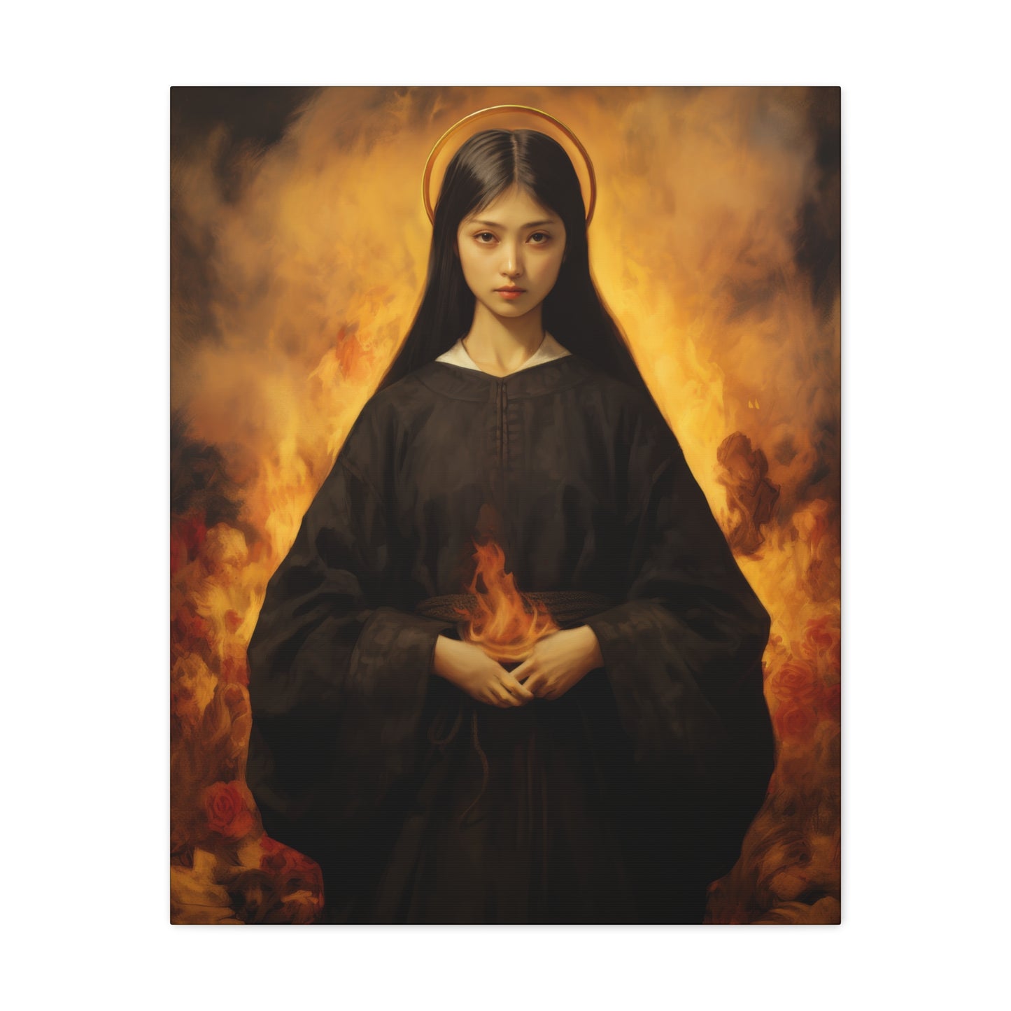 Blessed Mary Magdalen Kiota - Museum Wrapped Canvas - Print - Religious Art for your Home - Christian print - Prayer Room Catholic Saint