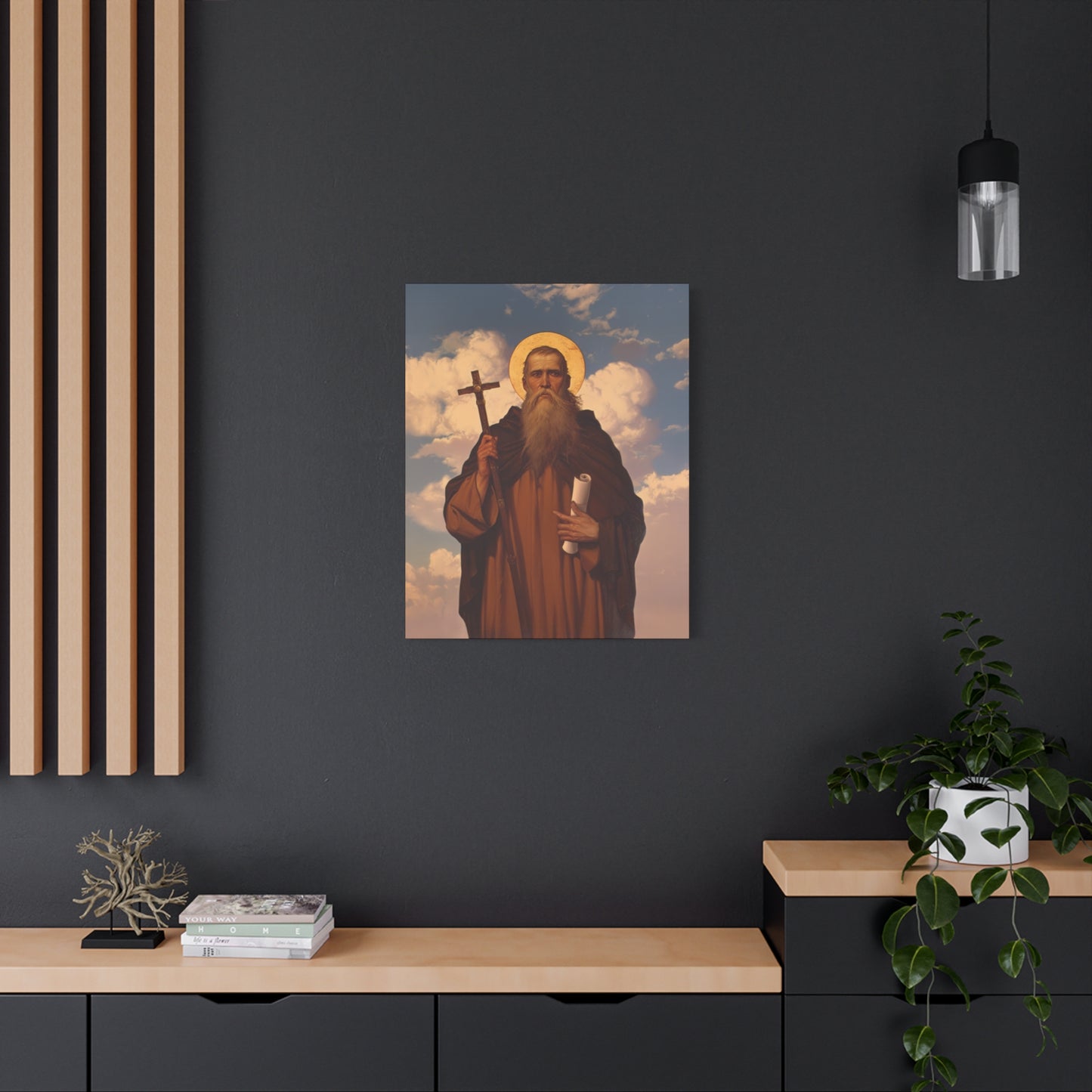 Saint Joannicus the Great / Loannikios of Mount Olympus - Gallery Wrapped Canvas - Print - Religious Art for your Home - Catholic Art Print