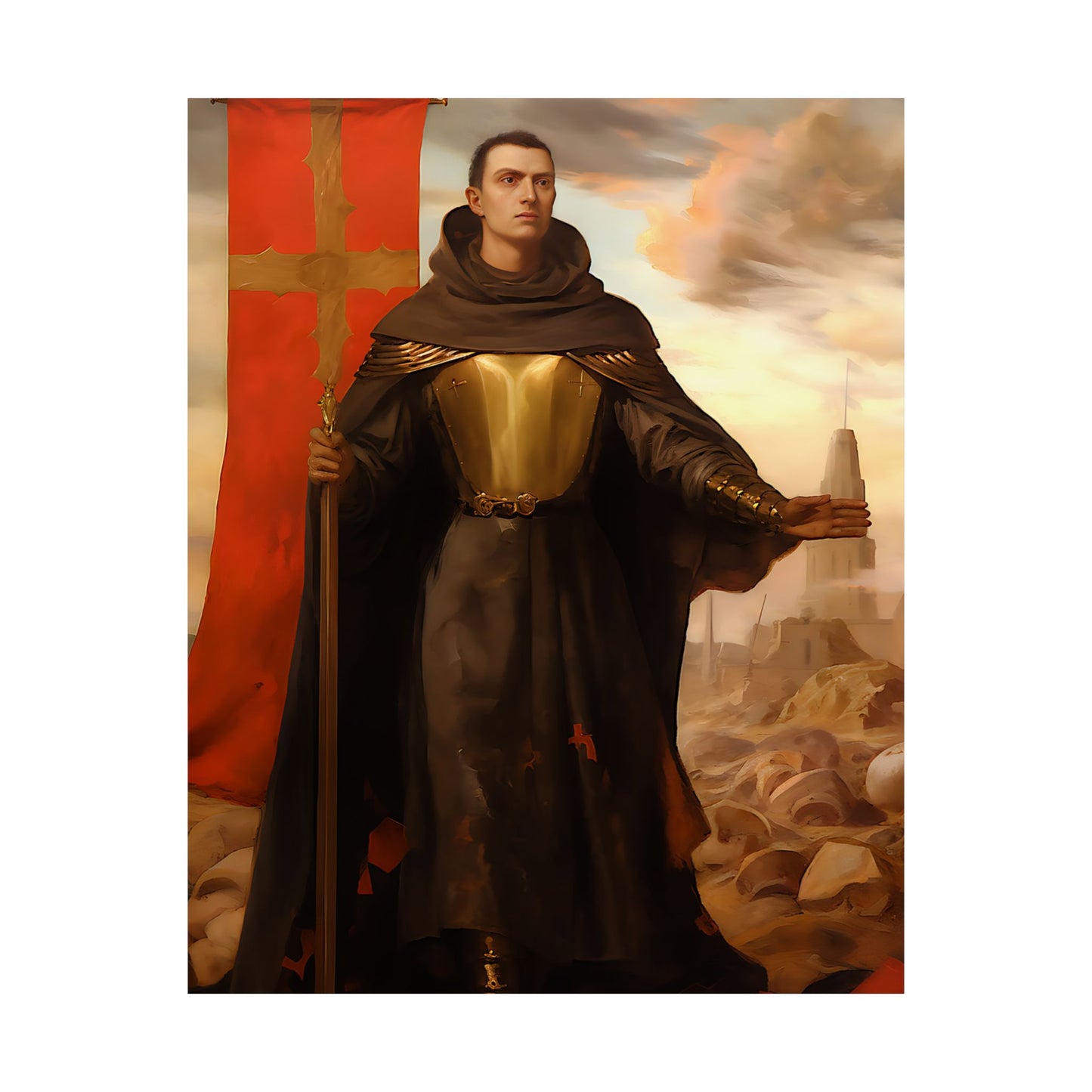 Saint John of Capistrano - Sanctified Souls Print - Multiple Sizes - Premium Matte Vertical Posters