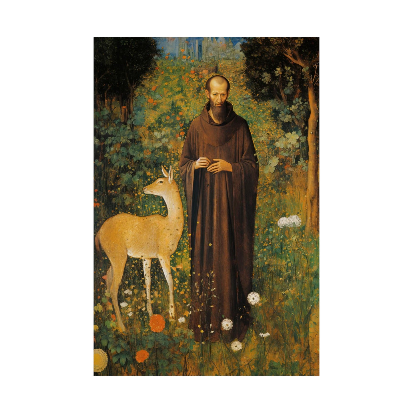 Saint Giles - Sanctified Souls Print - Multiple Sizes - Premium Matte Vertical Posters