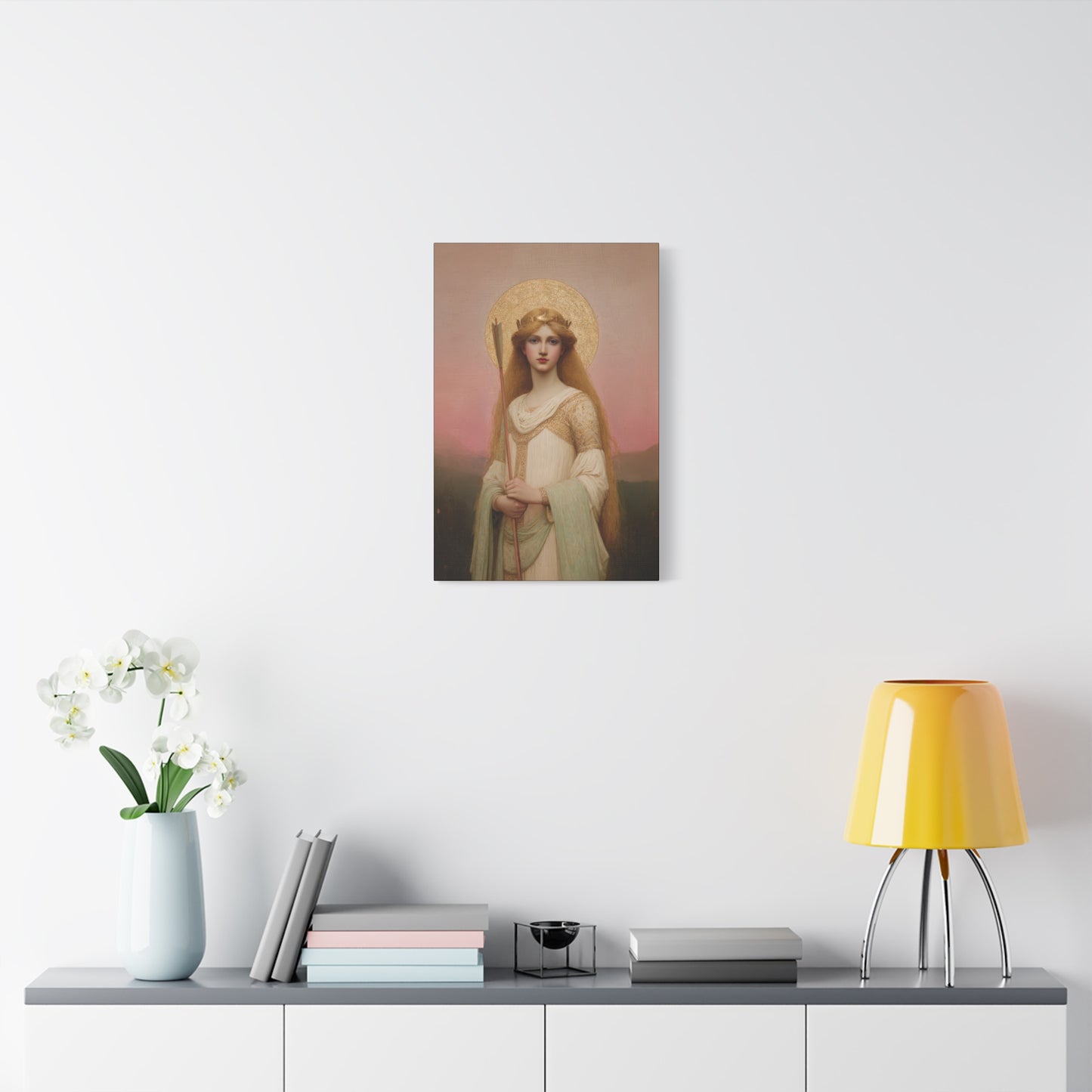 Saint Ursula -  Museum Wrapped Canvas - Sanctified Souls Print - Religious Art for your Home - Catholic Patron Saint Art