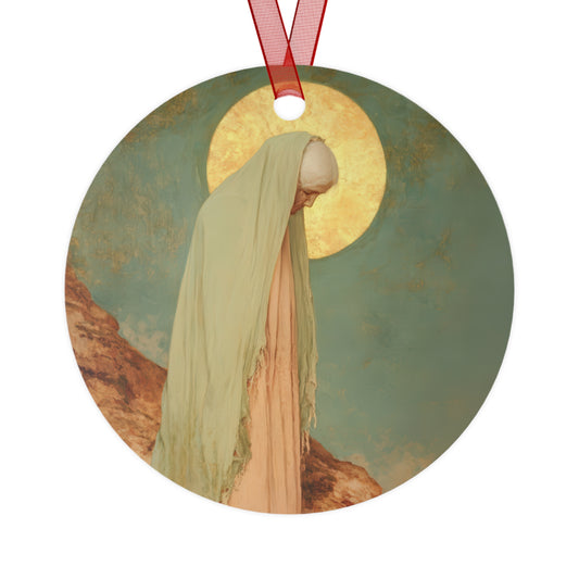 Saint Melania the Elder - Desert Mother - Metal Ornament - Religious Holiday Christmas Ornament and Keepsake