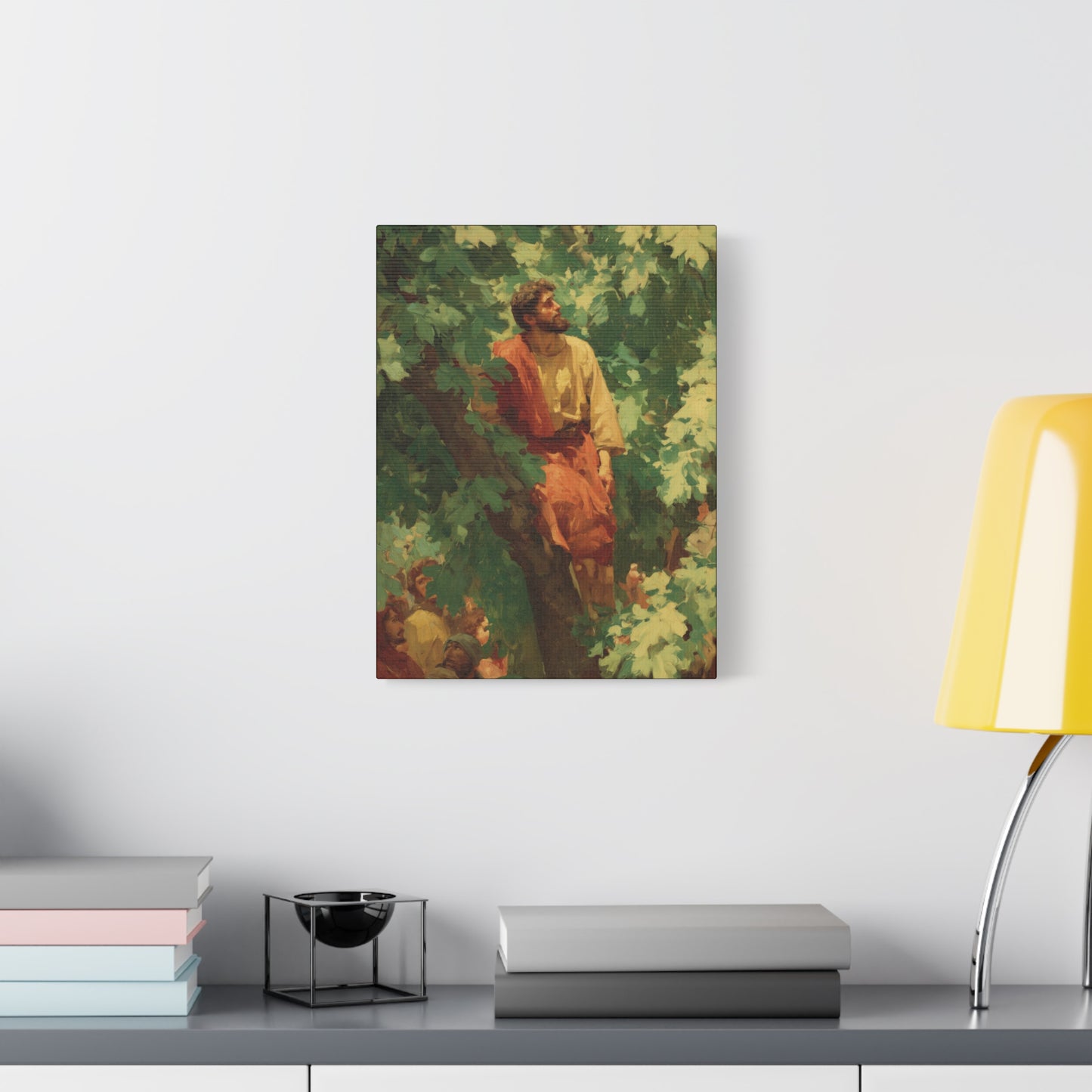 Zacchaeus - Gallery Wrapped Canvas - Print - Religious Art for your Home - Catholic Art Print