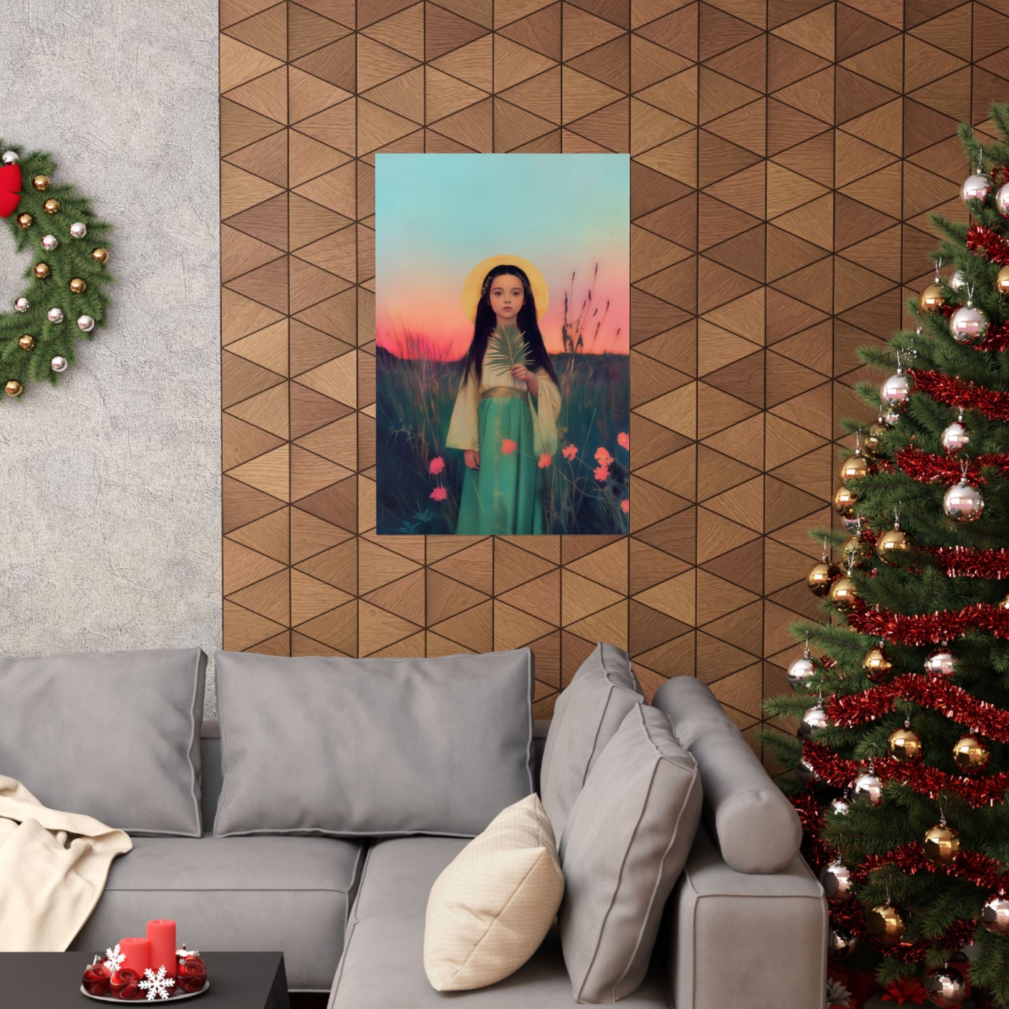 Saint Charity -  Sanctified Souls Print - Multiple Sizes - Premium Posters - Catholic Art - Christian Home - Martyr Saint