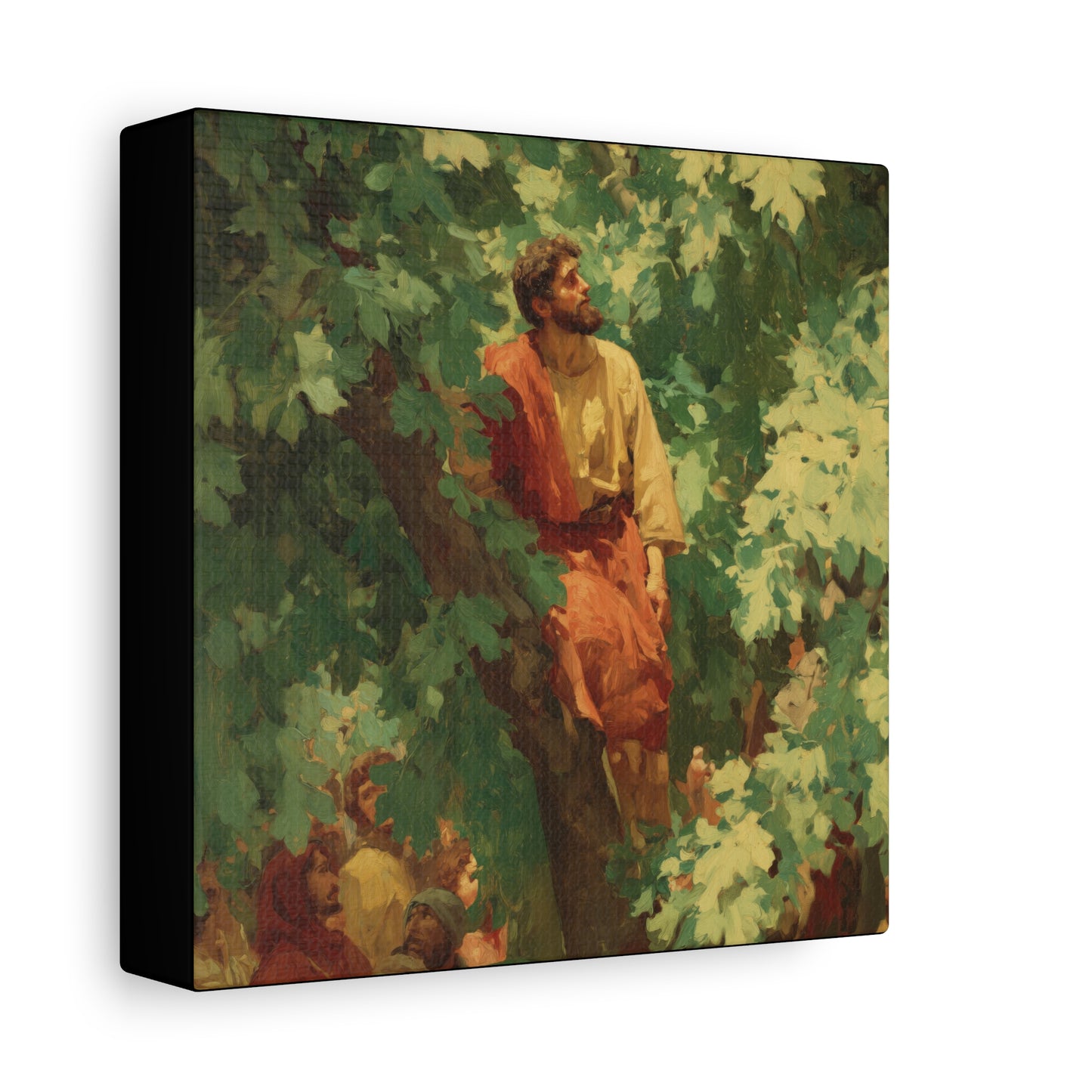 Zacchaeus - Gallery Wrapped Canvas - Print - Religious Art for your Home - Catholic Art Print