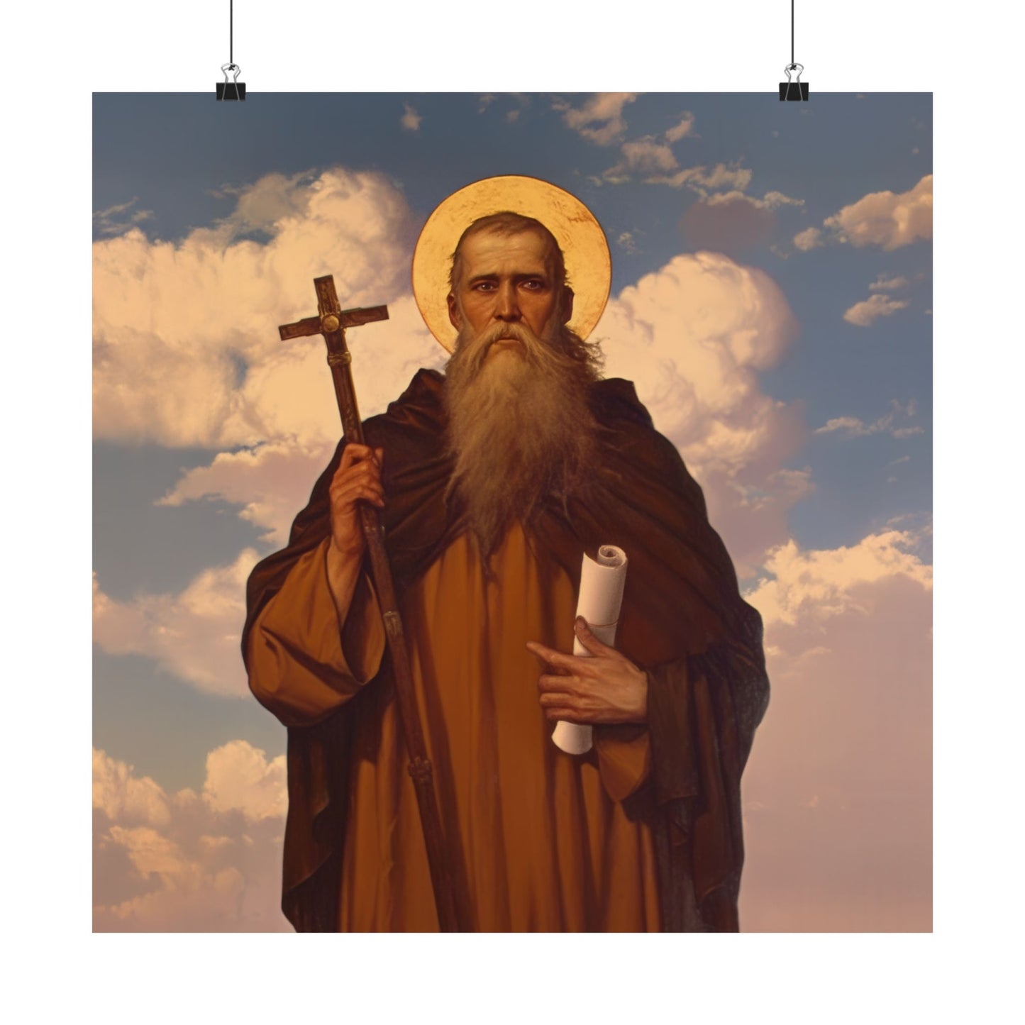 Saint Joannicus the Great / Loannikios of Mount Olympus - Sanctified Souls Print - Multiple Sizes - Premium Matte Vertical Posters