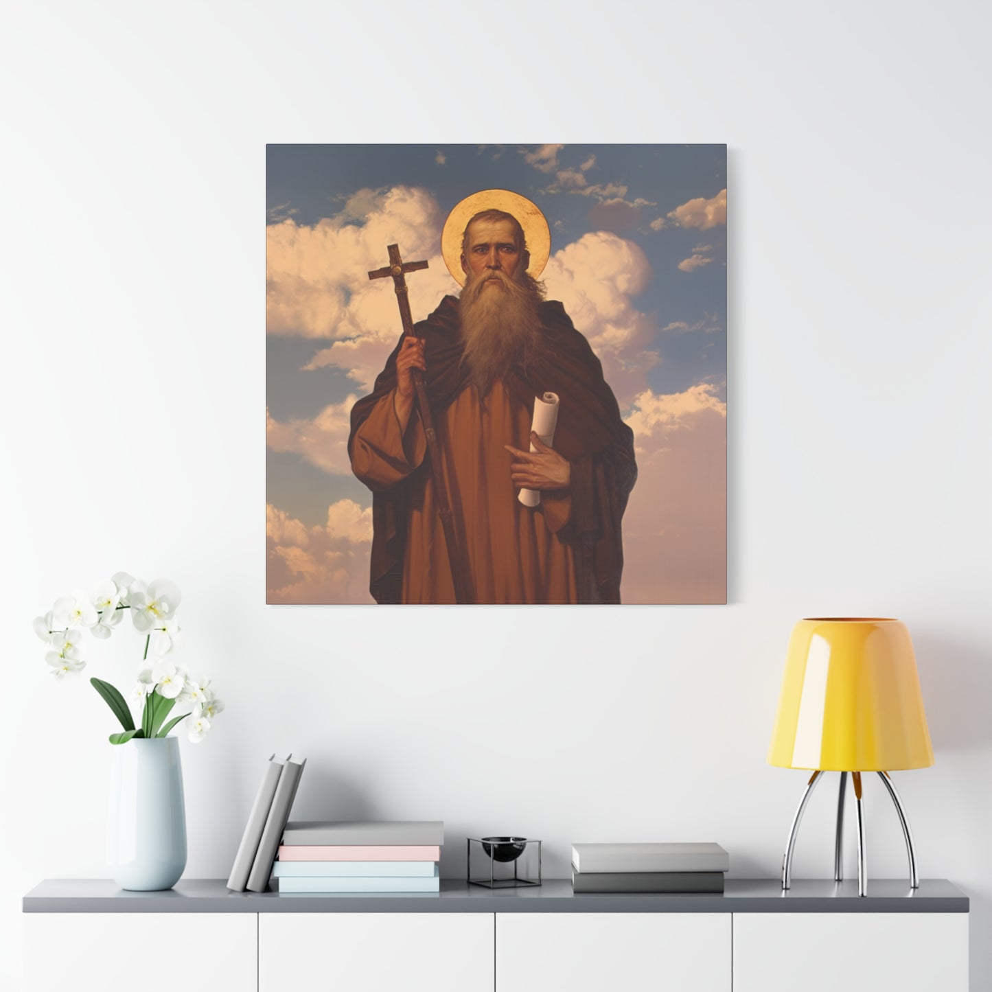 Saint Joannicus the Great / Loannikios of Mount Olympus - Gallery Wrapped Canvas - Print - Religious Art for your Home - Catholic Art Print