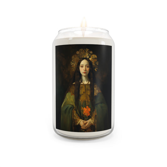 Saint Elizabeth of Portugal  - Scented Prayer Candle, 13.75oz - Tall Size - Religious Prayer Candle - Catholic Art
