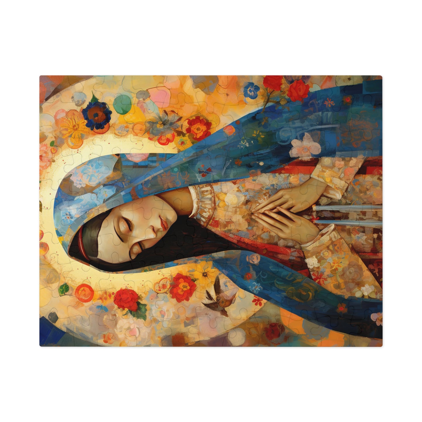 Mary's Silent Blessing - Puzzle and Keepsake Tin - Religious Jigsaw Puzzle (30, 110, 252, 500,1000-Piece) - Religious Puzzle