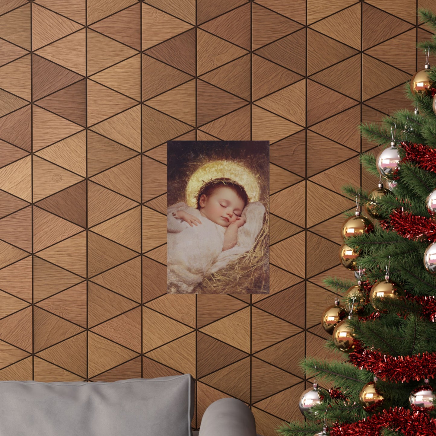 The Christ Child Born Into the Quiet of the World - Sanctified Souls Print - Multiple Sizes - Premium Matte Vertical Posters