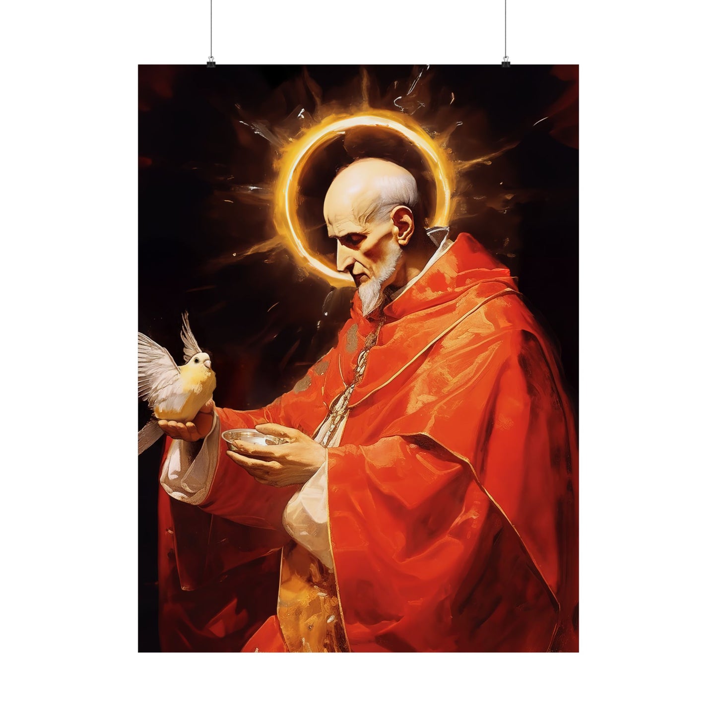 Pope Saint Gregory the Great Print - Sanctified Souls Print - Multiple Sizes - Premium Matte Vertical Posters