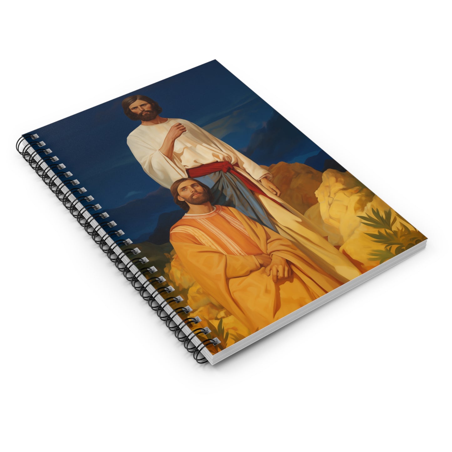 Saints James and John - Sons of Thunder - Sanctified Souls Art - Religious Based Notebook - Spiral Notebook - Ruled Line