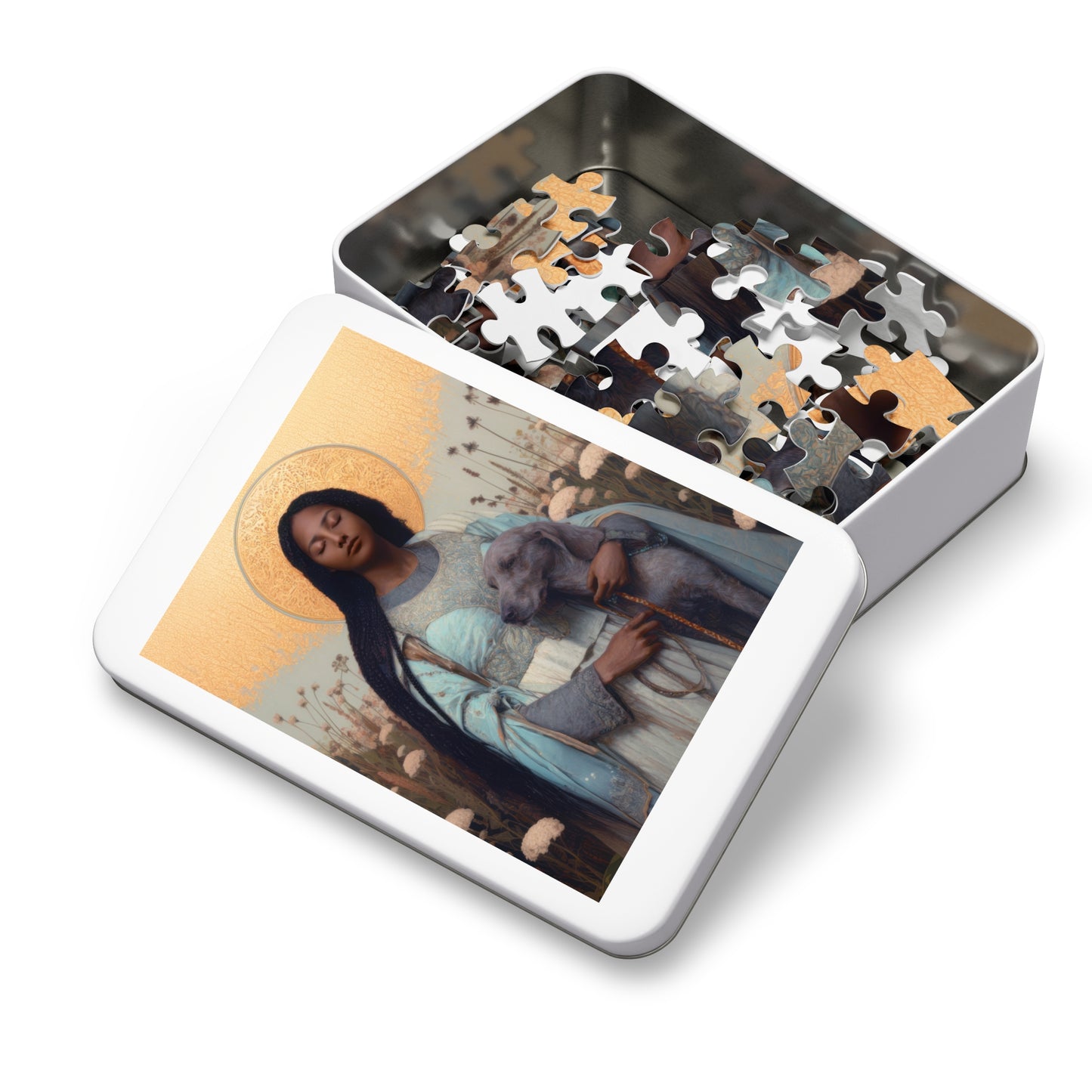 Saint Quiteria - Puzzle & Keepsake Tin - Religious Jigsaw Puzzle (30, 110, 252, 500,1000-Piece)