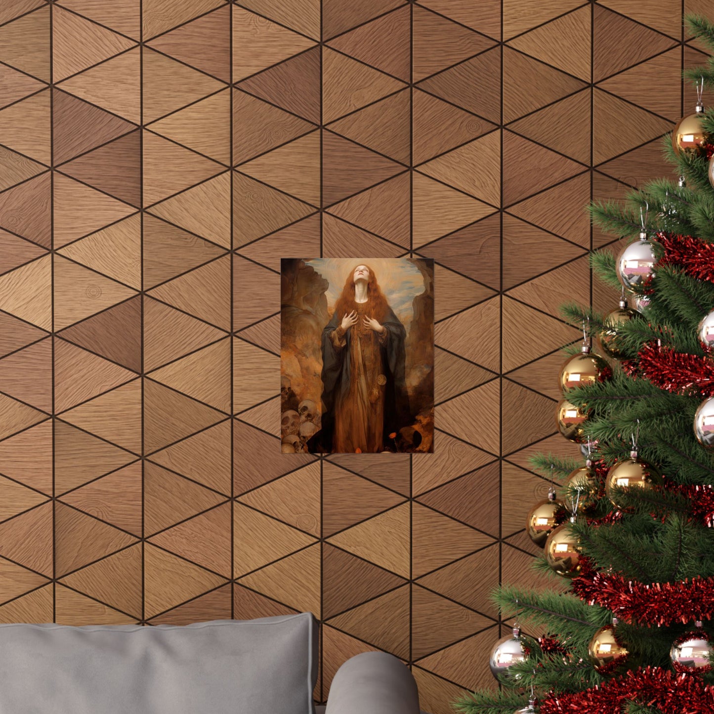 Saint Rosalia - Sanctified Souls Print - Multiple Sizes - Premium Matte Vertical Posters