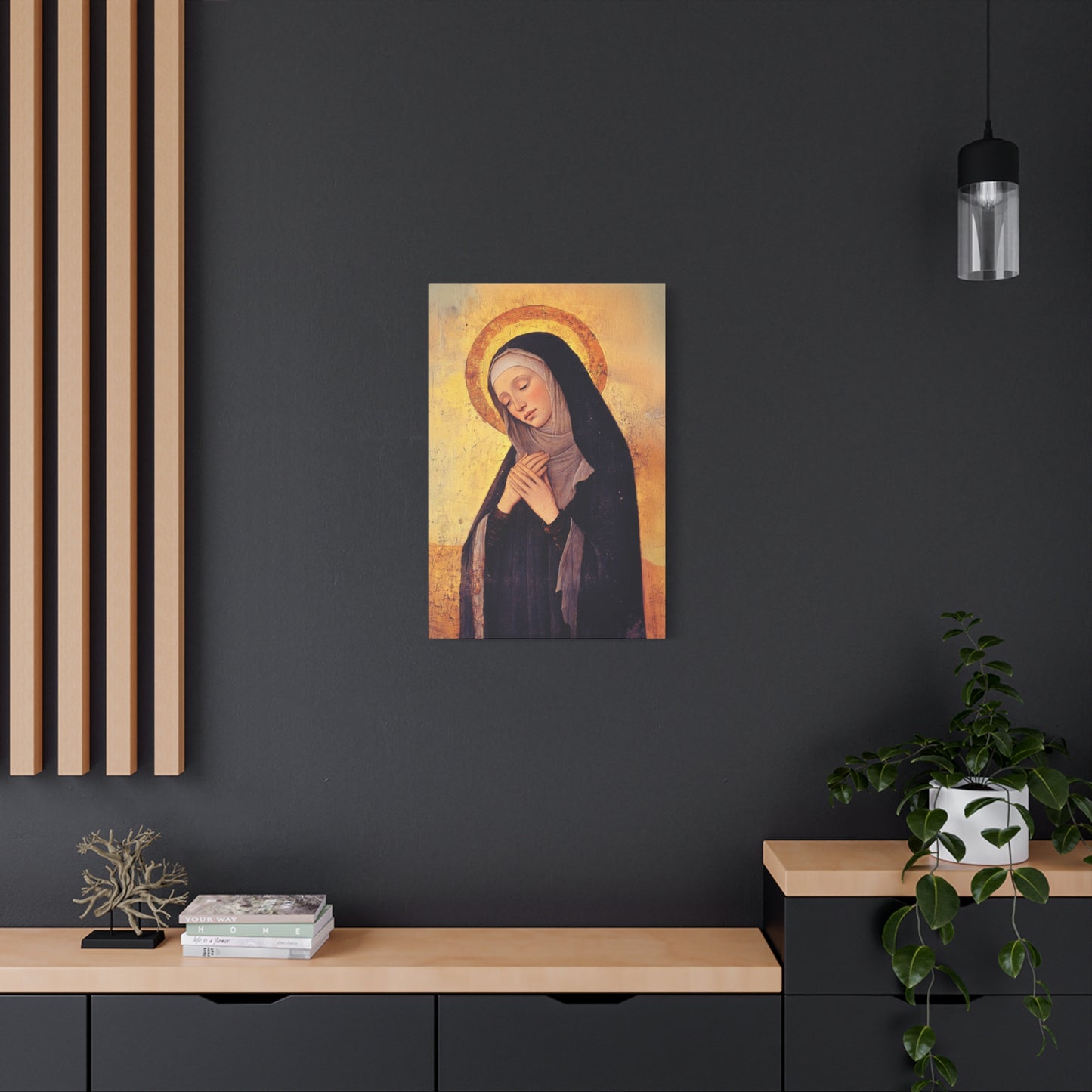 Saint Syncletica of Alexandria - Desert Mother - Gallery Wrapped Canvas - Print - Religious Art for your Home - Catholic