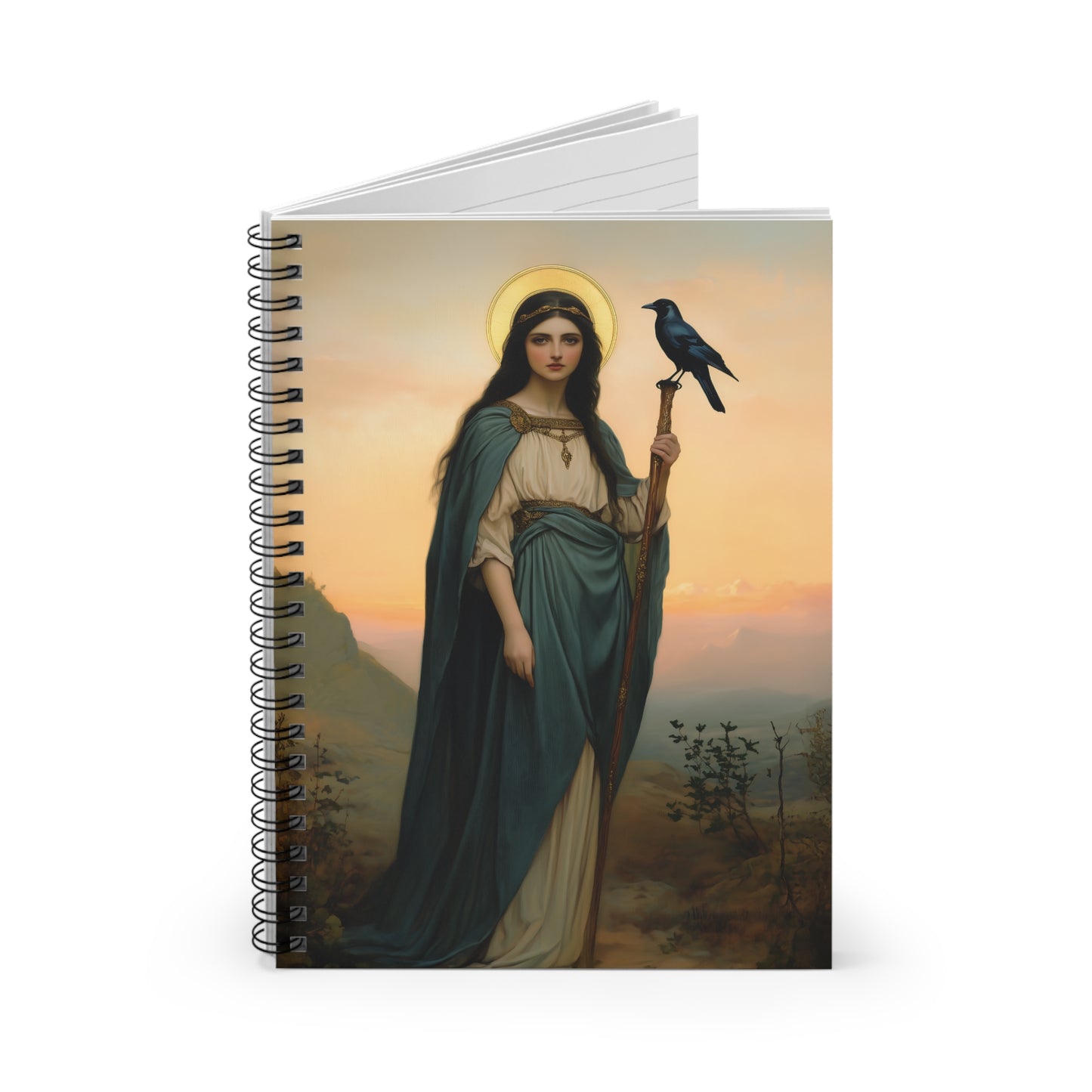 Saint Oda - Sanctified Souls Art - Religious - Spiral Notebook - Ruled - Catholic - Devotional Journal - Journal Diary