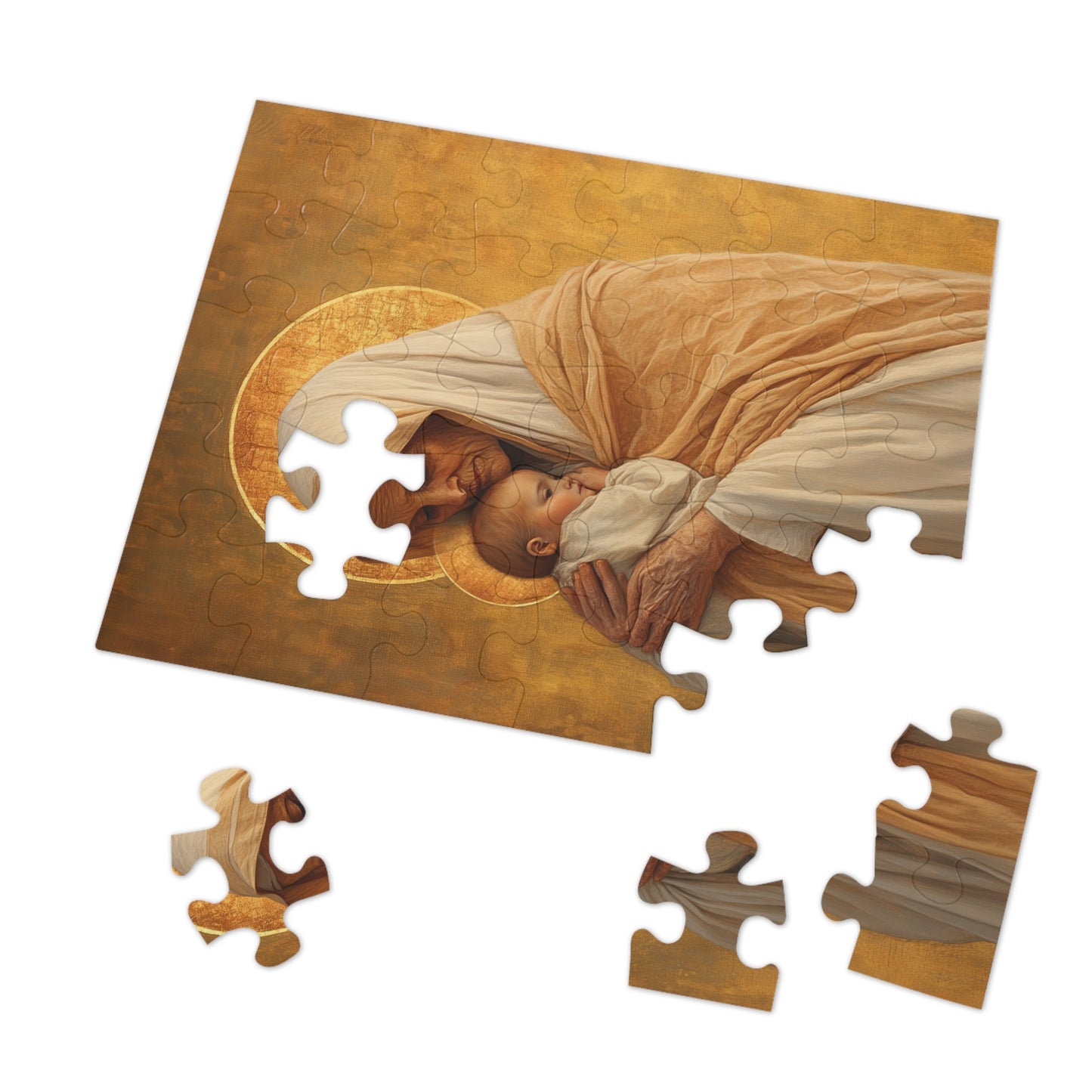 Saint Anna the Prophetess - Puzzle and Keepsake Tin - Religious (30, 110, 252, 500,1000) - Religious Puzzle - Gifts for Catholic Families