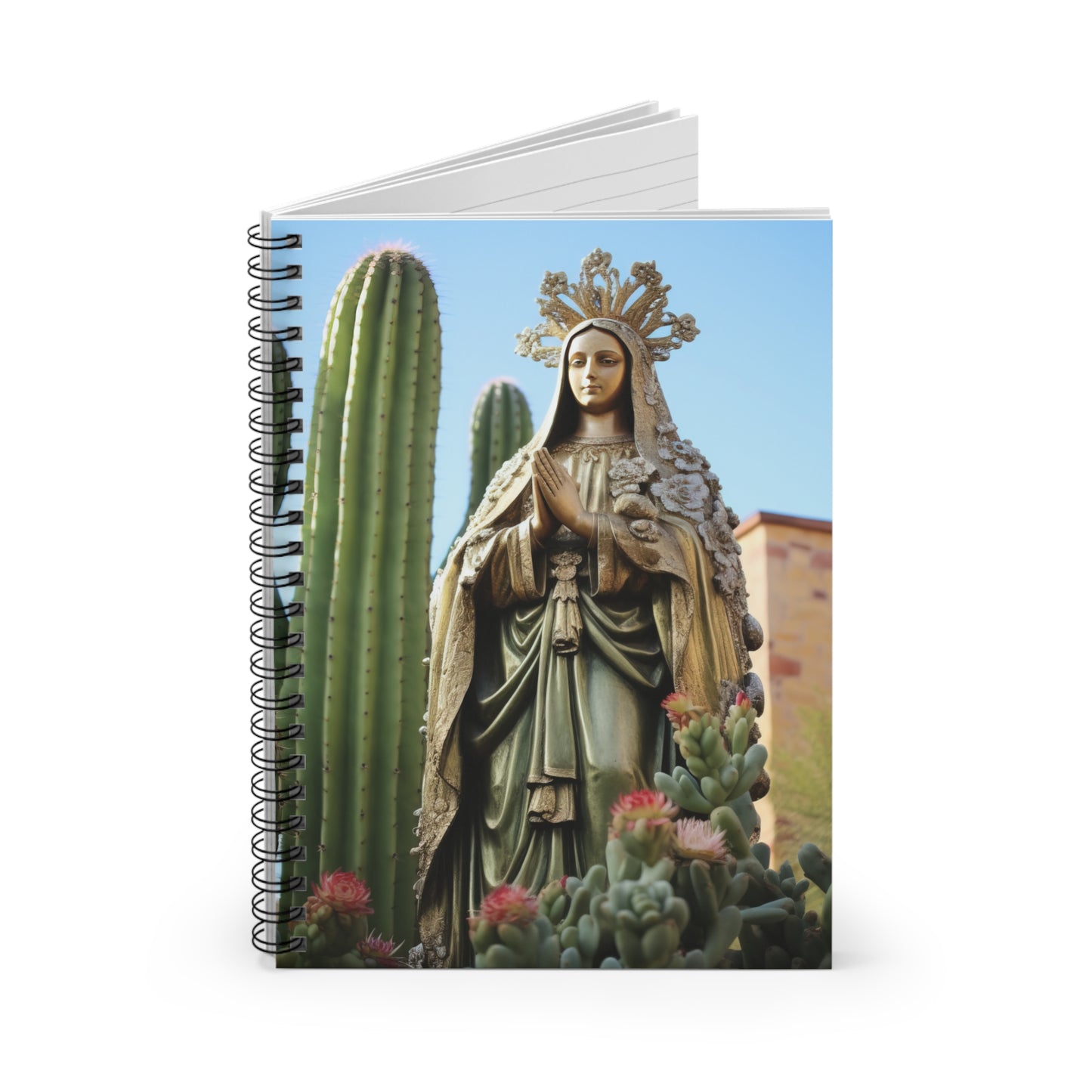 Our Lady of Guadalupe Journal - Sanctified Souls Art - Religious Based Notebook - Spiral Notebook - Ruled Line