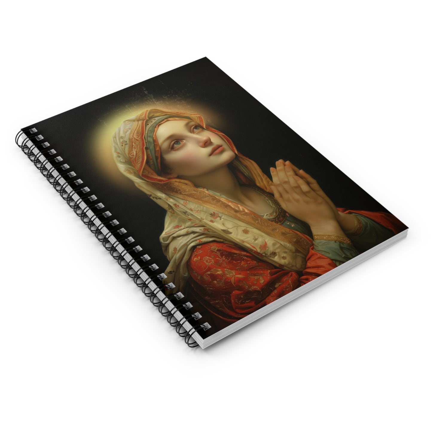 Saint Regina - Sanctified Souls Art - Religious - Spiral Notebook - Ruled Line - Catholic Religious - Devotional Daily Prayer Journal