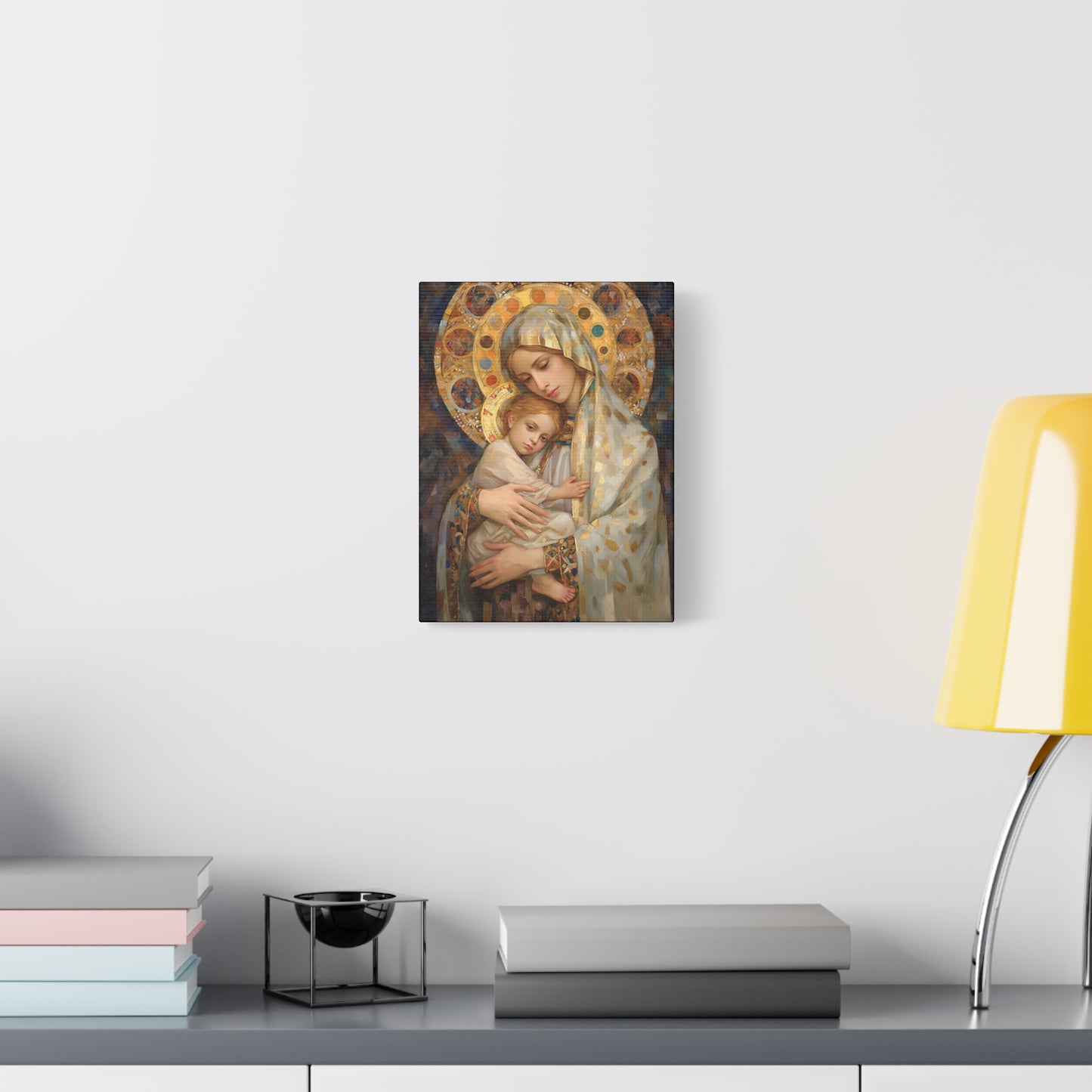 Madonna and Child - Gallery Wrapped Canvas - Sanctified Souls Print - Religious Art for your Home - The Virgin Mary and The Christ Child