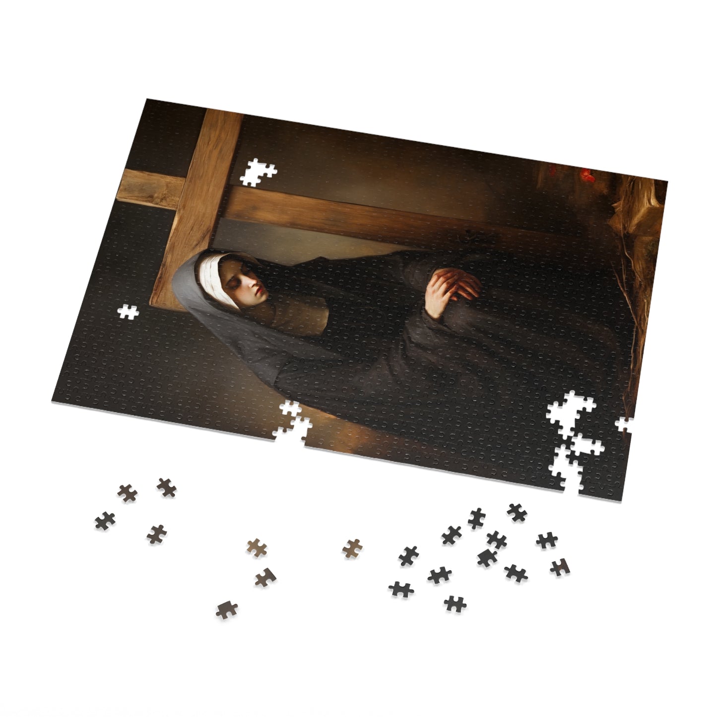 Saint Clare of Montefalco - Puzzle and Keepsake Tin - Religious Jigsaw Puzzle (30, 110, 252, 500,1000-Piece) - Religious Puzzle