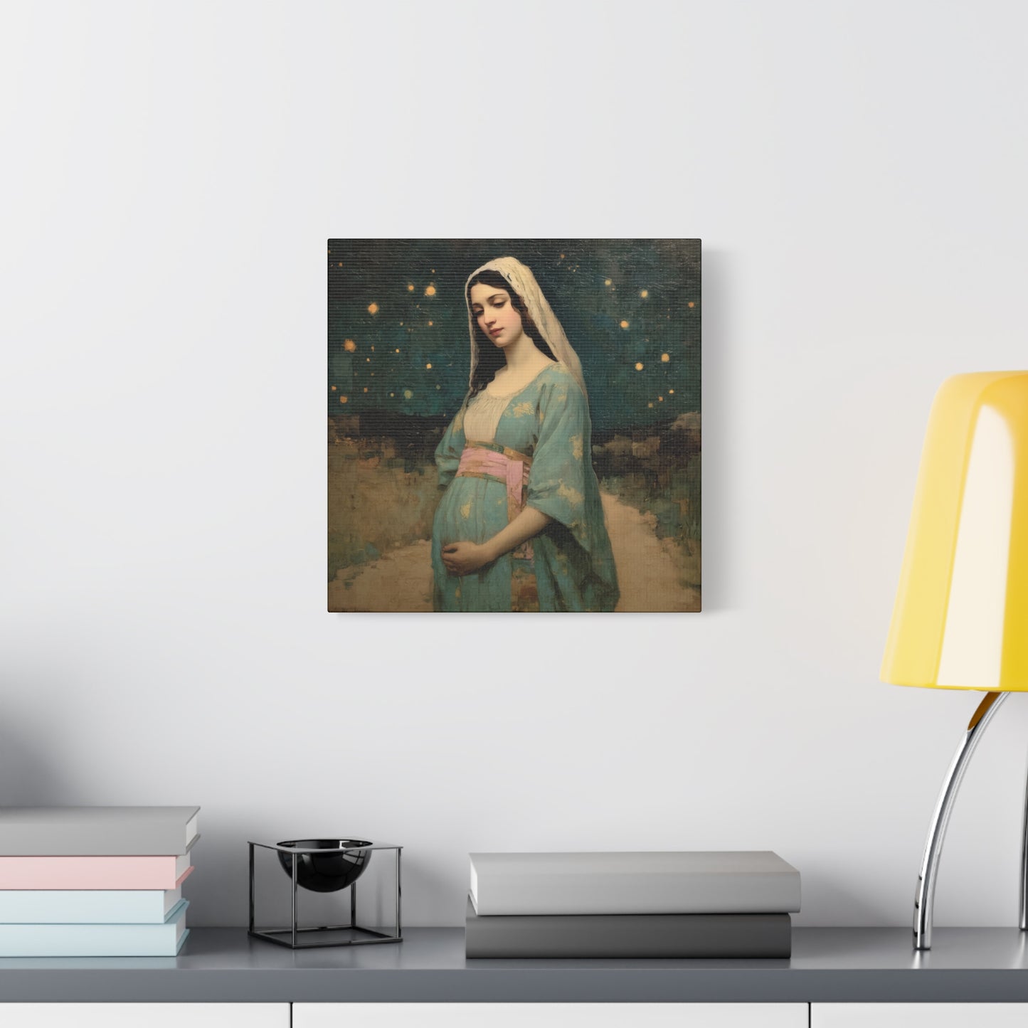 Our Lady of 'O' - Our Lady of Expectation - Mother Mary - Marian Art - Gallery Wrapped Canvas - Print - Catholic Art Print