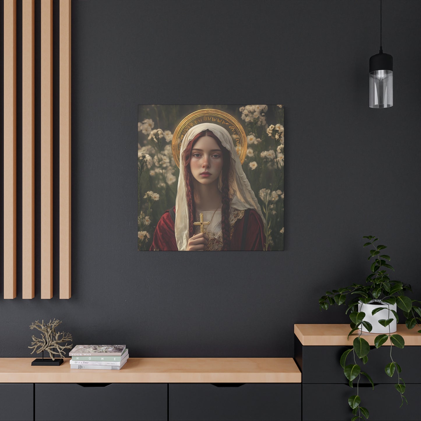 Saint Hilaria - Gallery Wrapped Canvas - Print - Religious Art for your Home - Catholic Art