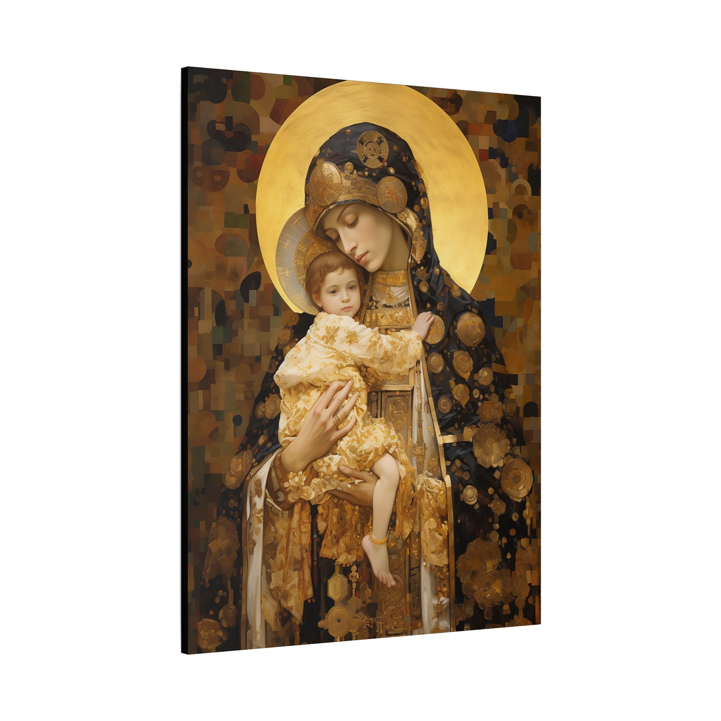 The Light of Love - Museum Wrapped Canvas - Sanctified Souls Print - Religious Art for your Home - The Virgin Mary and The Christ Child