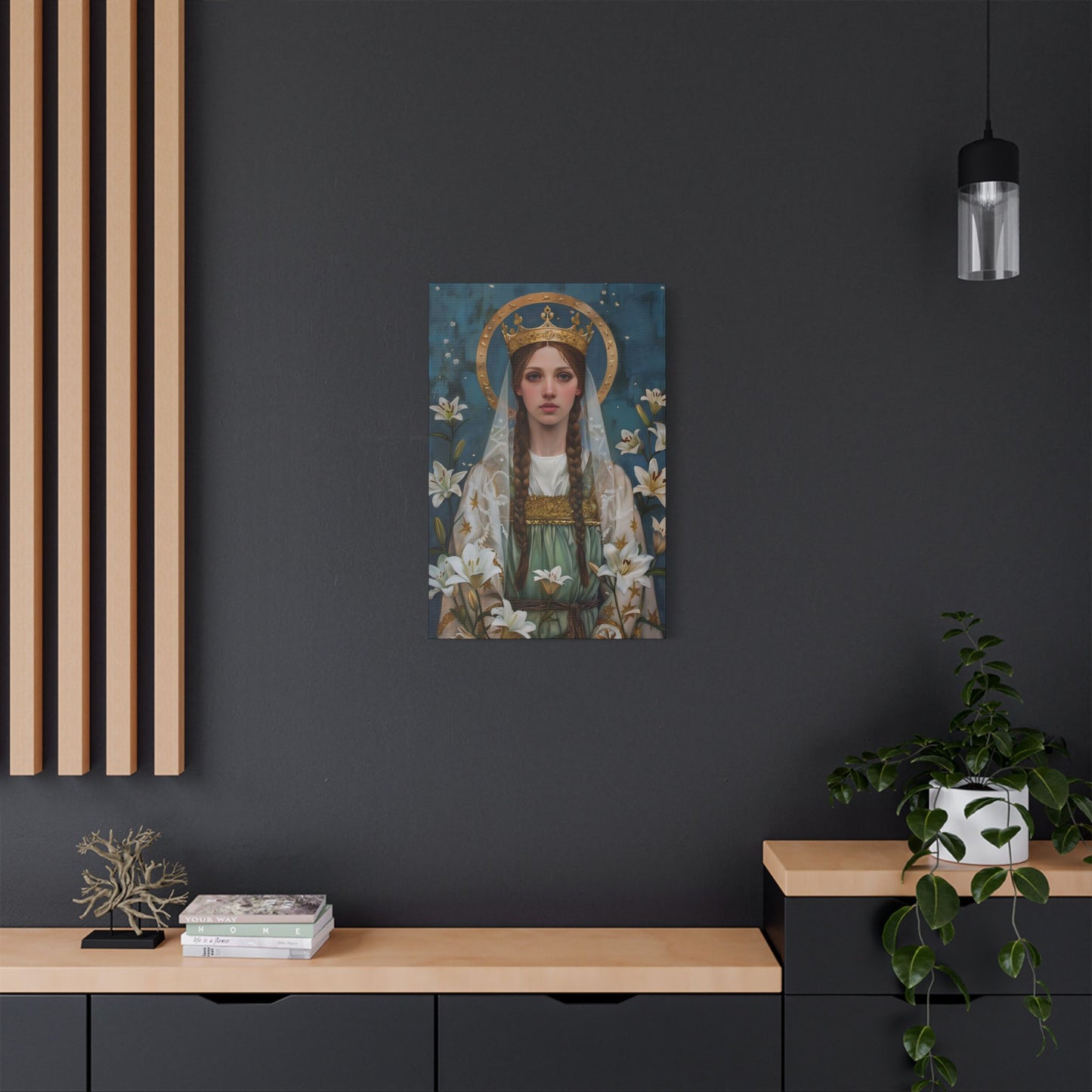 Saint Isabel of France - Museum Wrapped Canvas - Sanctified Souls Print - Religious Art - Catholic Saint