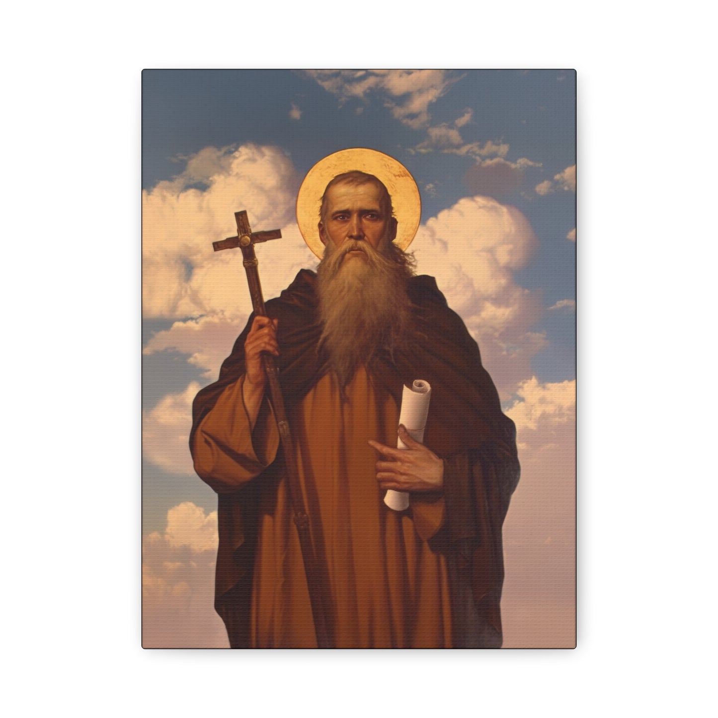 Saint Joannicus the Great / Loannikios of Mount Olympus - Gallery Wrapped Canvas - Print - Religious Art for your Home - Catholic Art Print