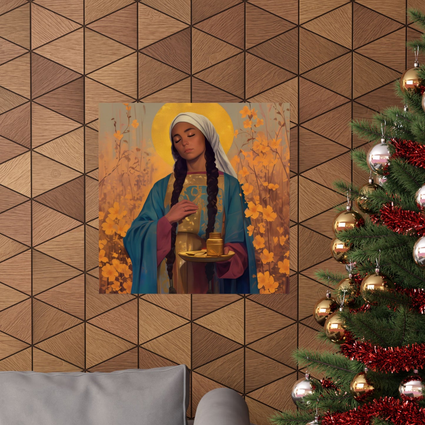 Saint Hermione of Ephesus - Sanctified Souls Print - Multiple Sizes - Premium Matte Vertical Posters