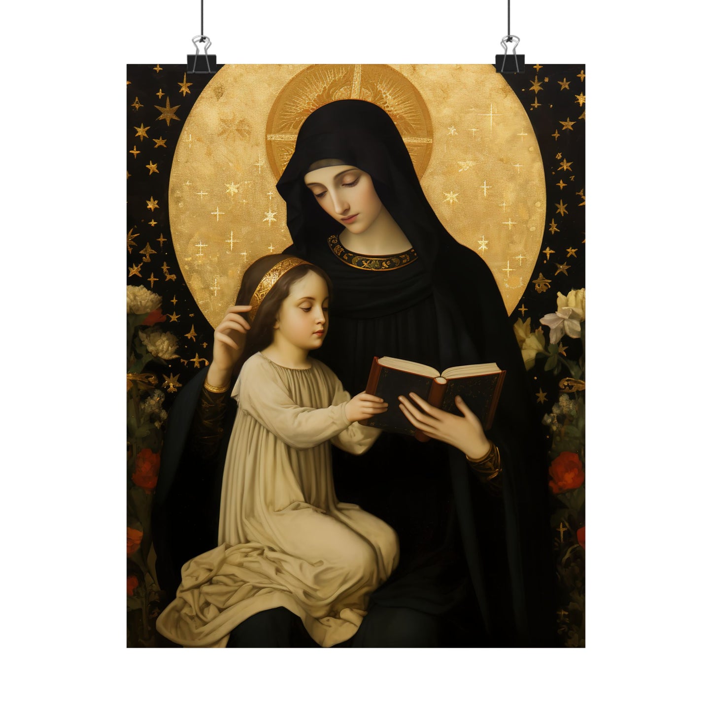 Saint Marcellina - Sanctified Souls Print - Multiple Sizes - Premium Matte Vertical Posters