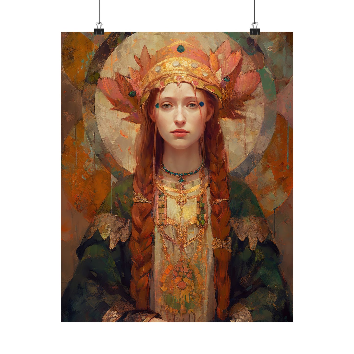 Saint Margaret of Scotland - Sanctified Souls Print - Multiple Sizes - Premium Matte Vertical Posters