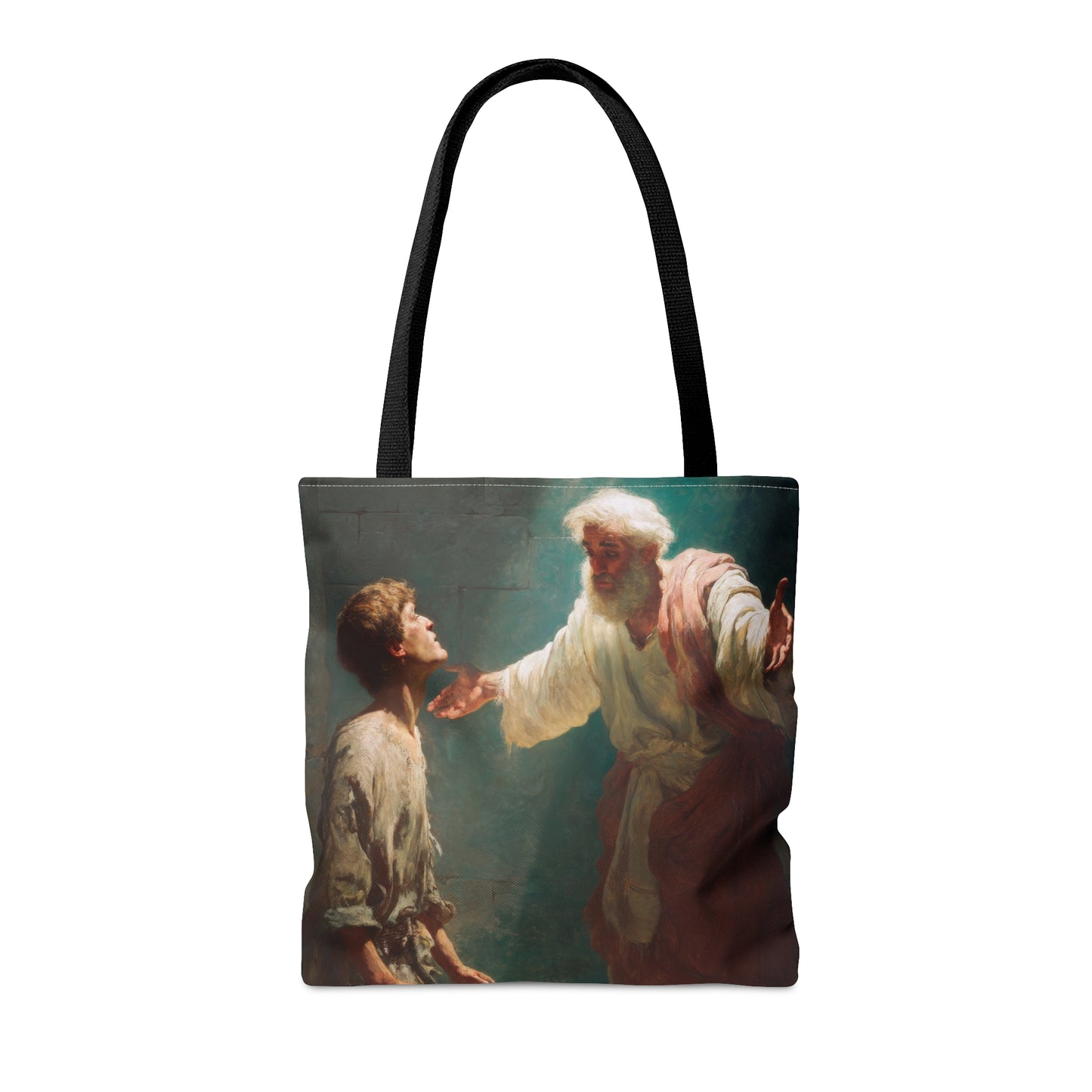 Homecoming of the Prodigal Son - Tote Bag - Large Medium Small Faith Art Bag - Catholic Faith Purse