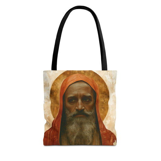 Saint Augustine of Hippo Tote Bag - Large Medium Small Faith Art Bag - Catholic Faith Purse - Religious