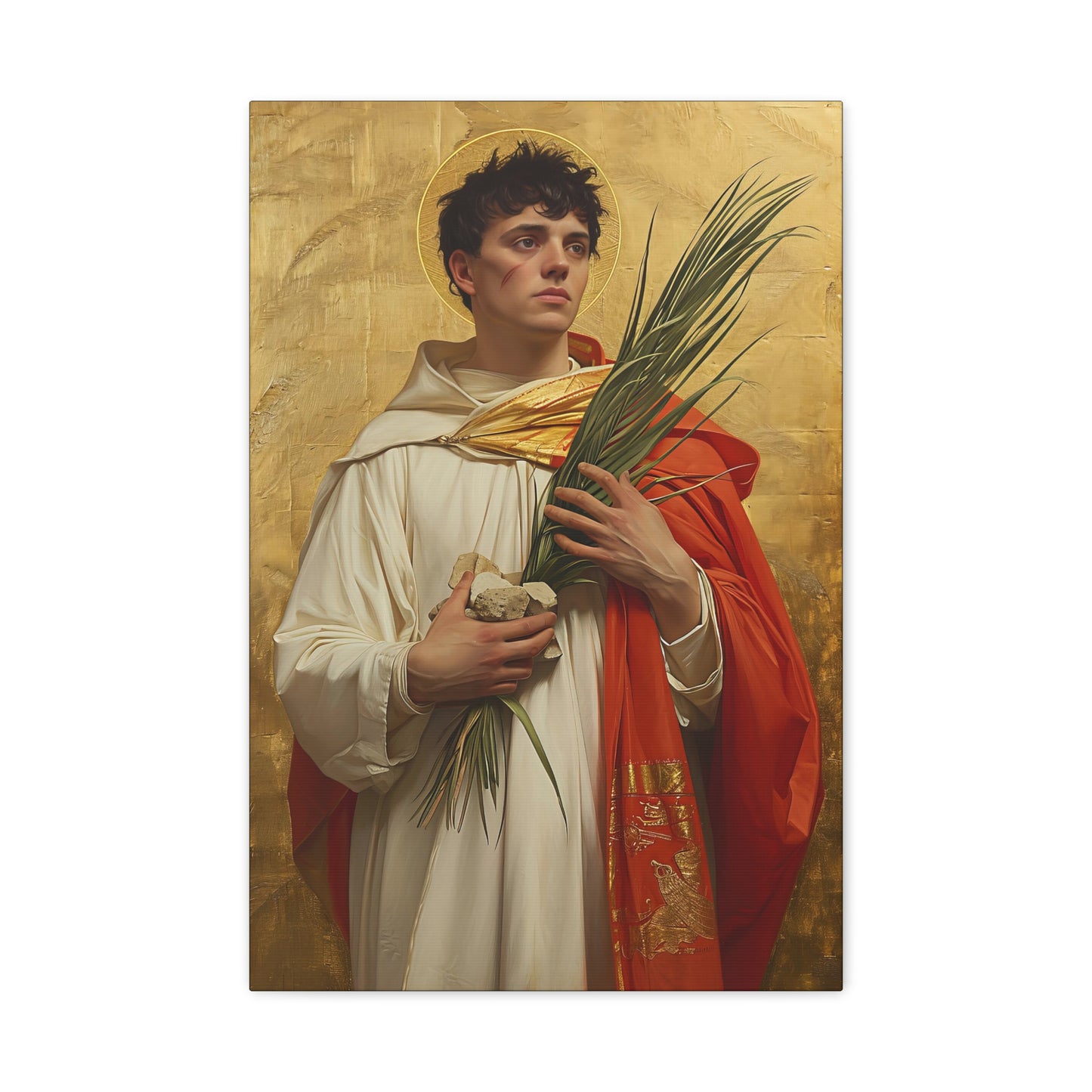 Saint Stephen - Museum Wrapped Canvas - Sanctified Souls Print - Religious Art for your Home