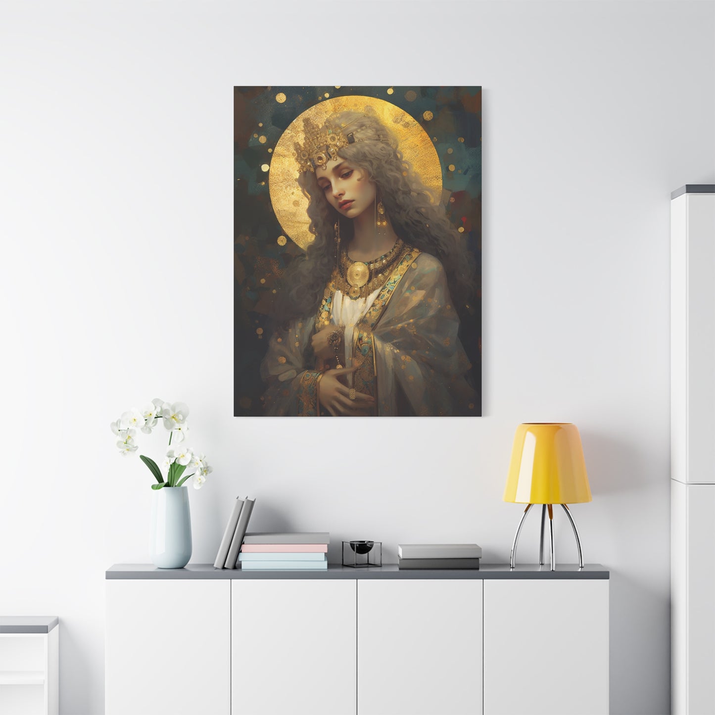 Saint Catherine of Alexandra - Museum Wrapped Canvas - Sanctified Souls Print - Religious Art for your Home