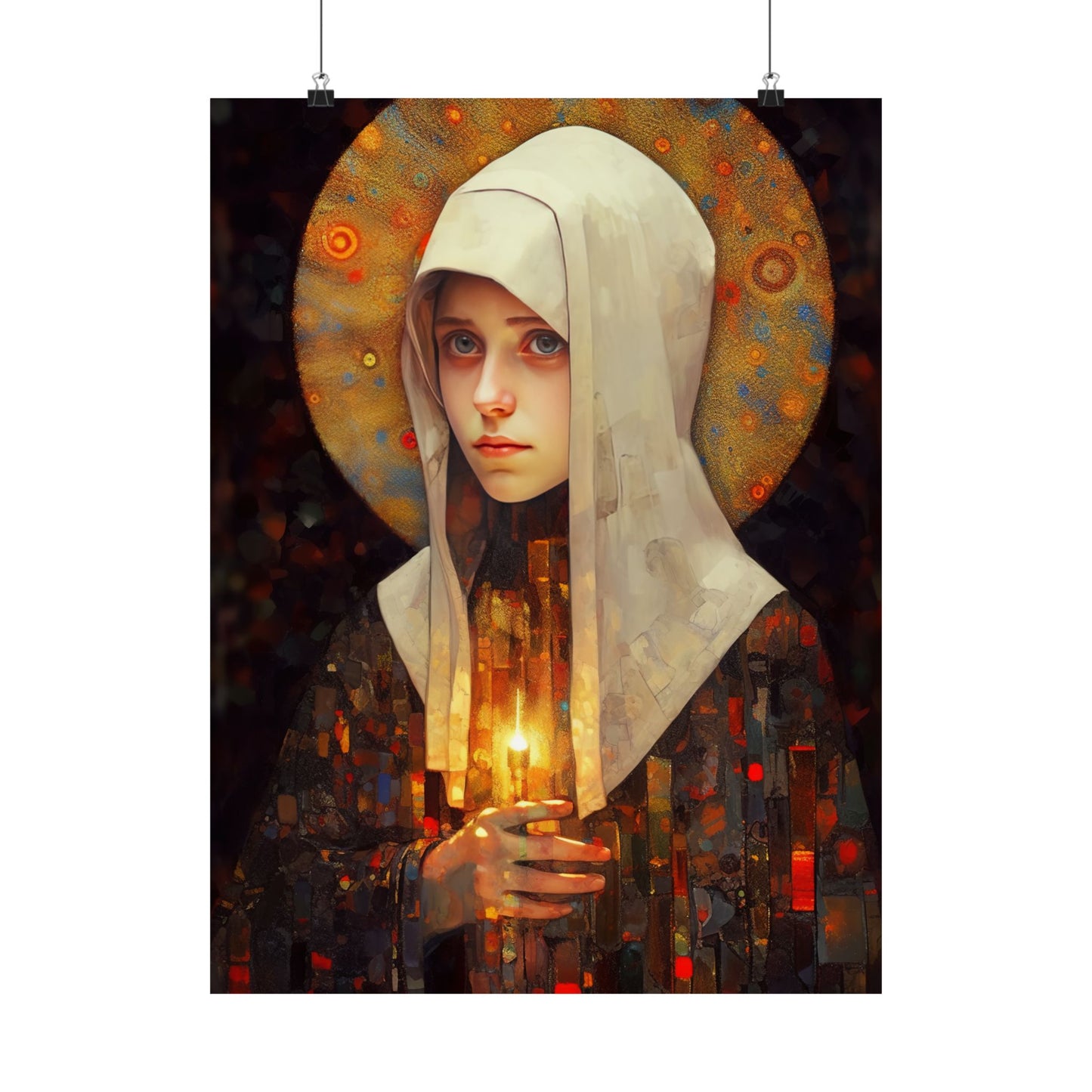Saint Frances of Rome - Sanctified Souls Print - Multiple Sizes - Premium Matte Vertical Posters