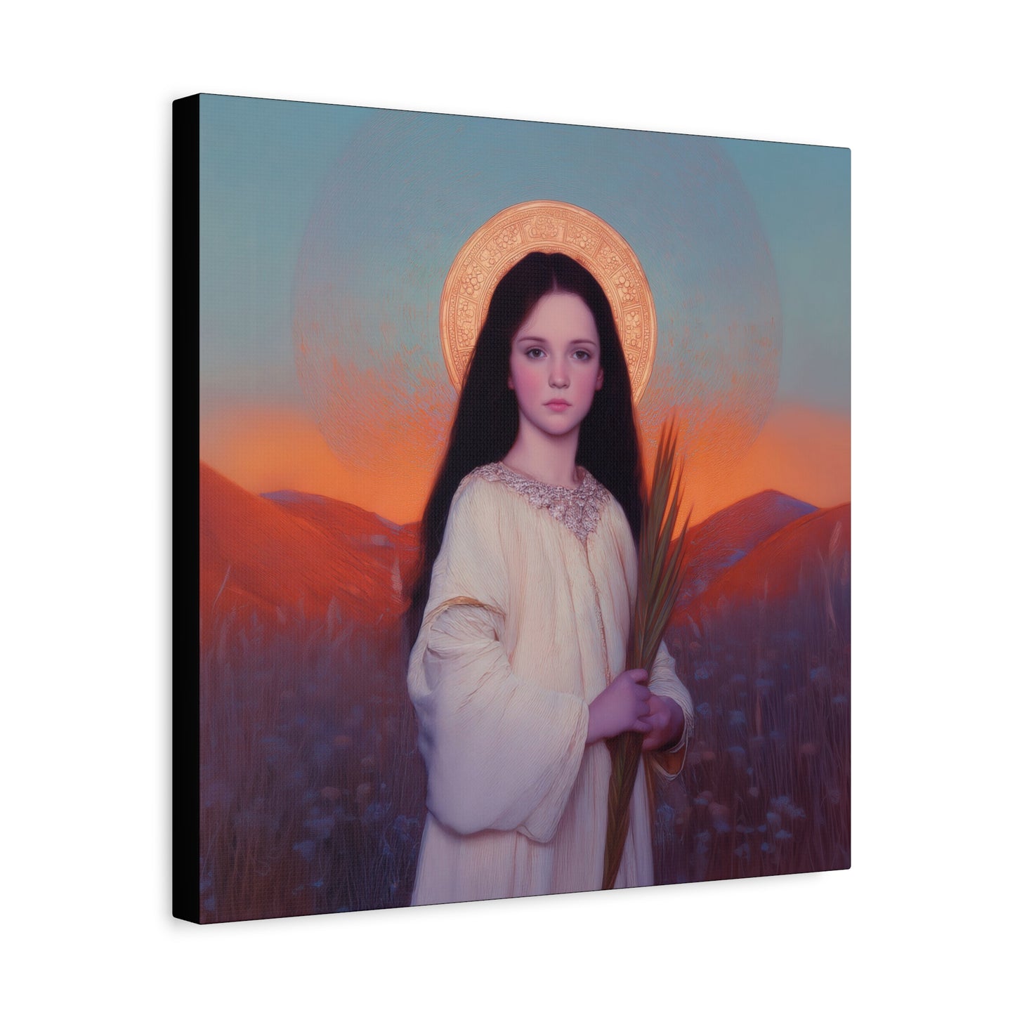 Saint Hope - Multiple Sizes - Catholic Home art - Museum Wrapped Canvas - Sanctified Souls Print - Martyr Saint