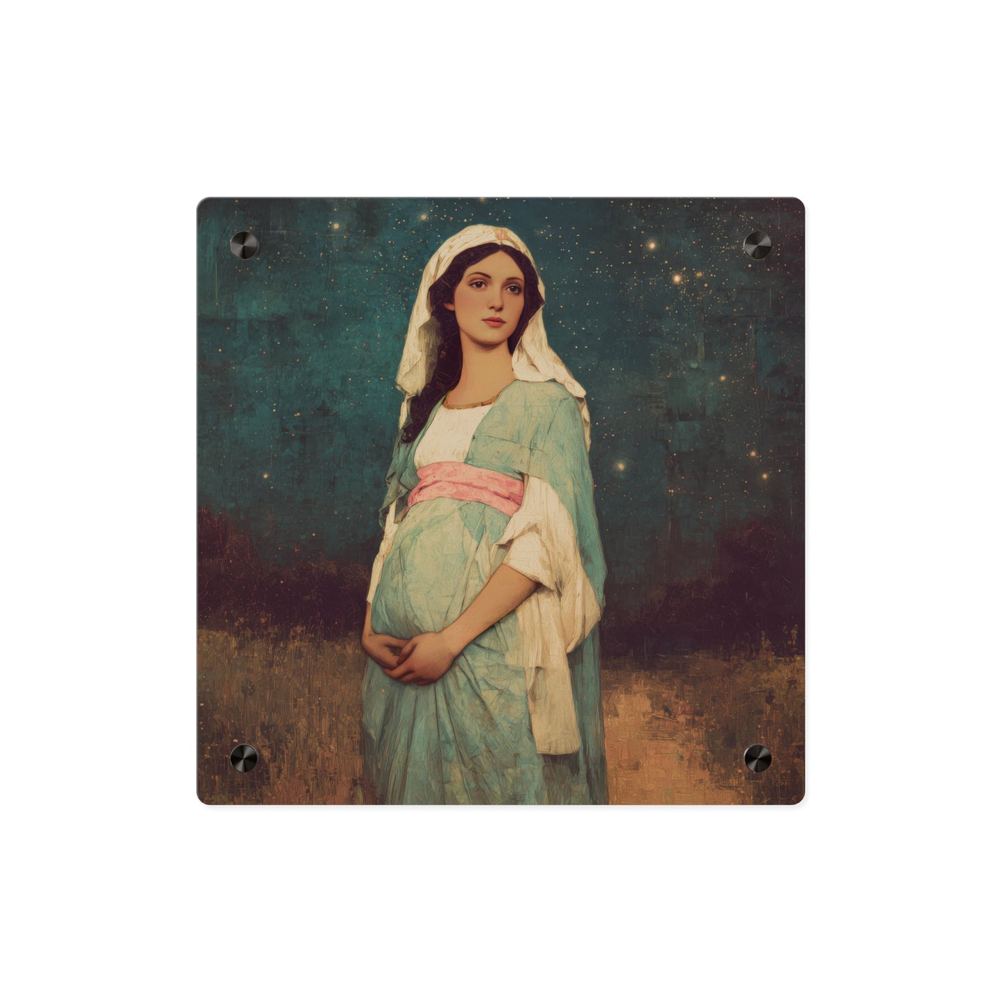 Our Lady of 'O' - Our Lady of Expectation - Mother Mary - Marian Art - Wall Art Panel - Ready to Hang Acrylic Print - Catholic Art