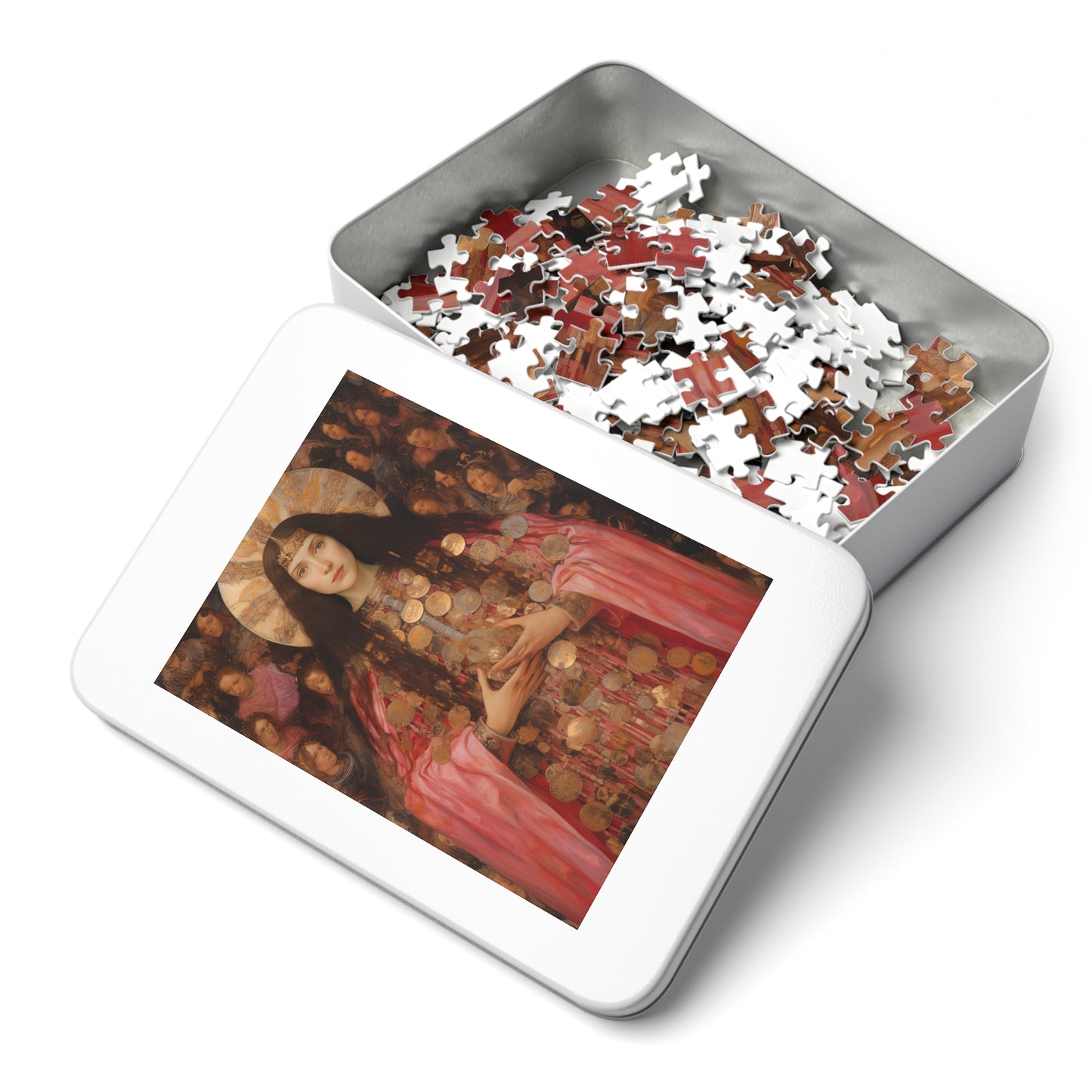 Saint Praxedes - Puzzle and Keepsake Tin - Religious Jigsaw Puzzle (30, 110, 252, 500,1000-Piece) - Religious Puzzle
