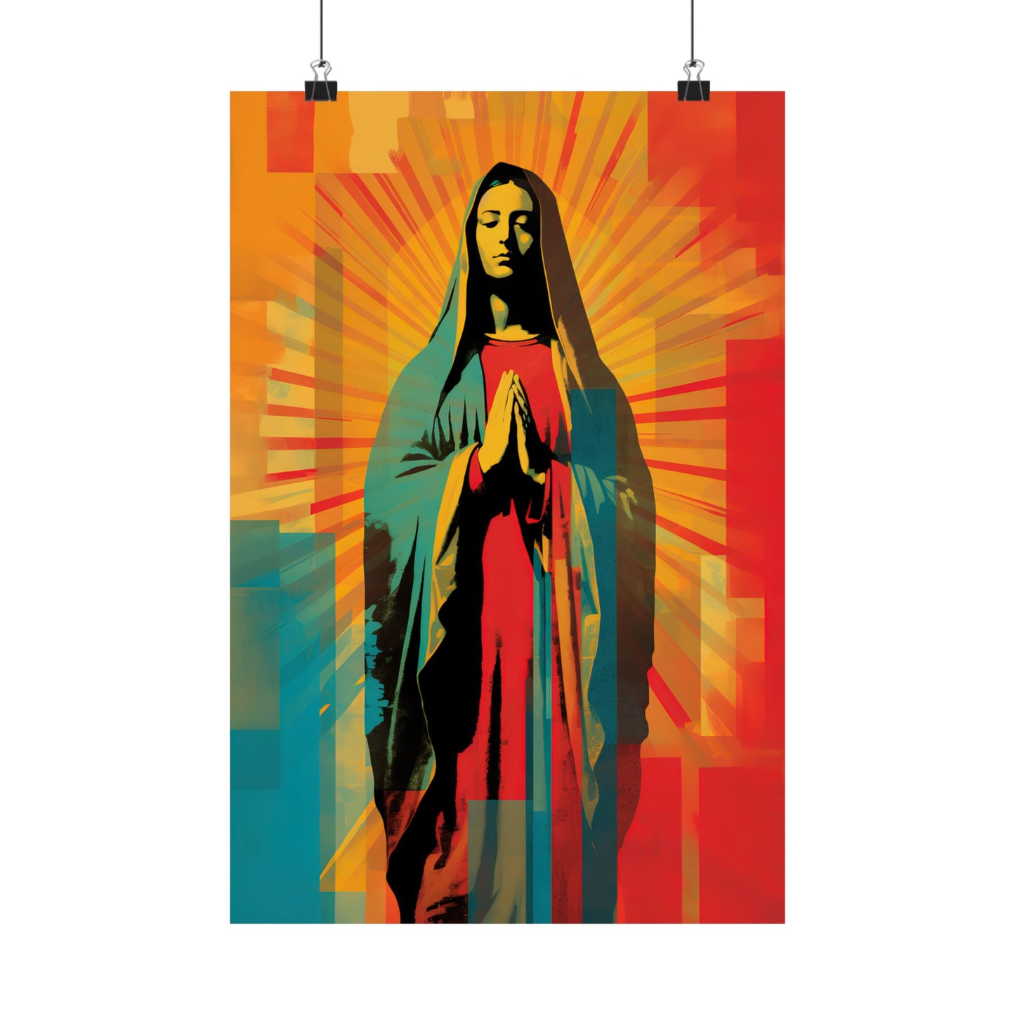 Our Lady of Guadalupe's Radiance  - Sanctified Souls Print - Multiple Sizes - Premium Matte Vertical Posters - Virgin Mary