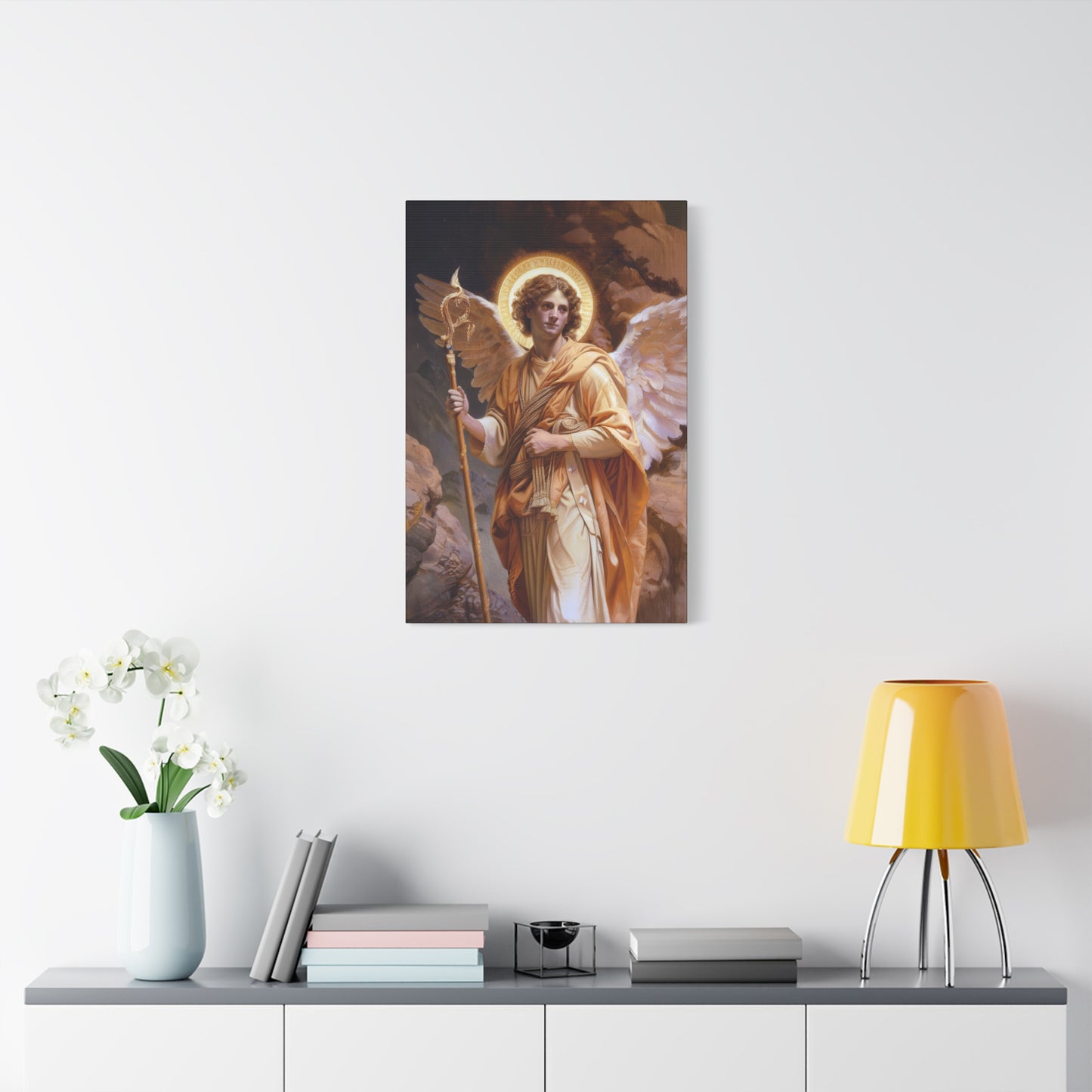 Saint Raphael the Archangel - Gallery Wrapped Canvas - Print - Religious Art for your Home - Catholic