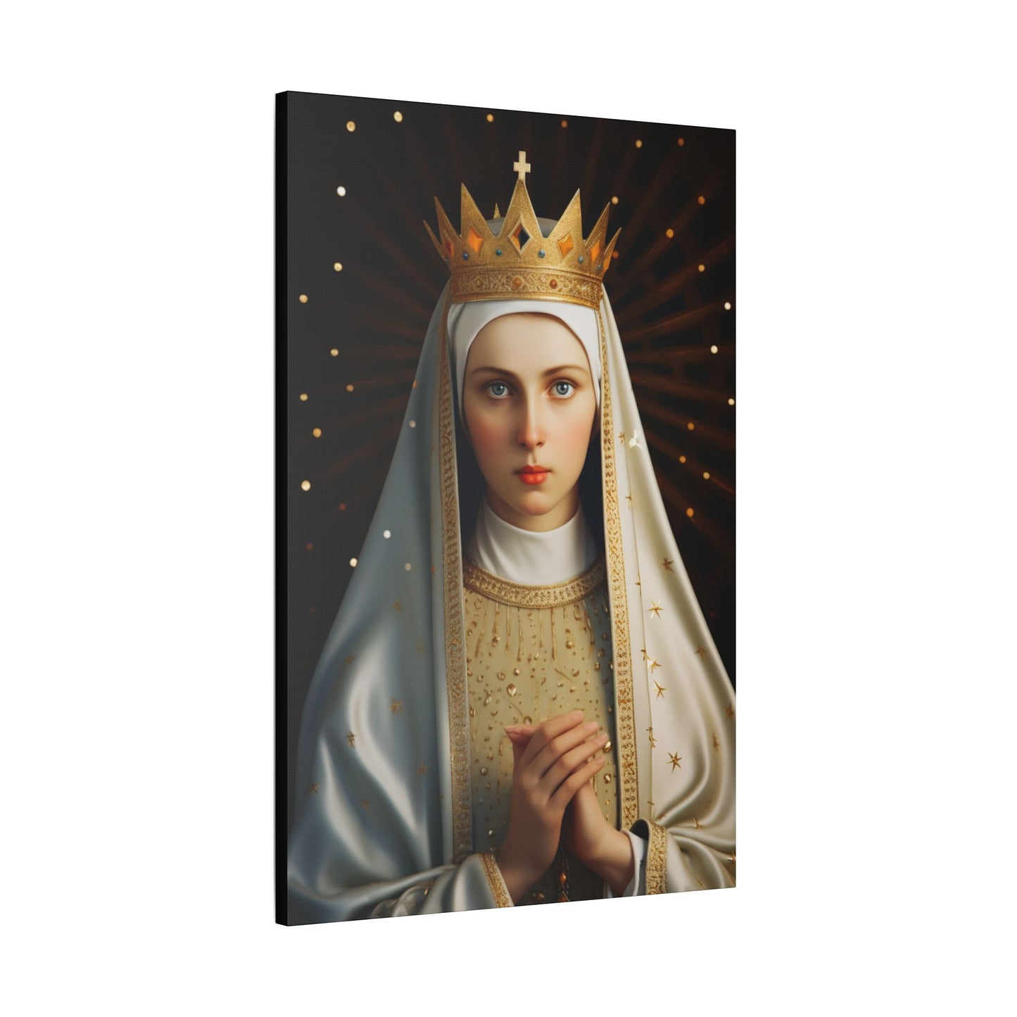 Saint Kinga of Poland Canvas Print - Multiple Sizes - Catholic Home art - Museum Wrapped Canvas - Sanctified Souls Print