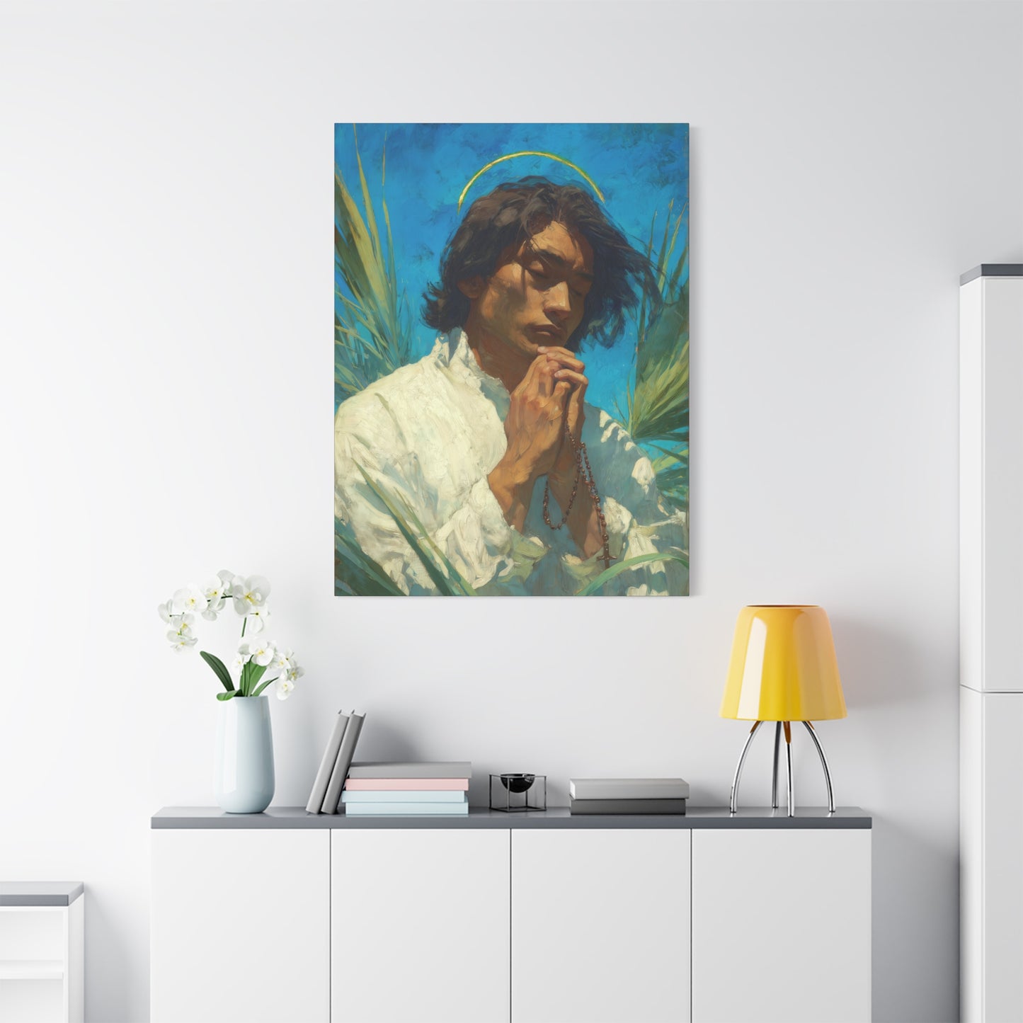Saint Lorenzo Ruiz - Multiple Sizes - Catholic Home art - Museum Wrapped Canvas - Sanctified Souls Print - Catholic Martyr Art