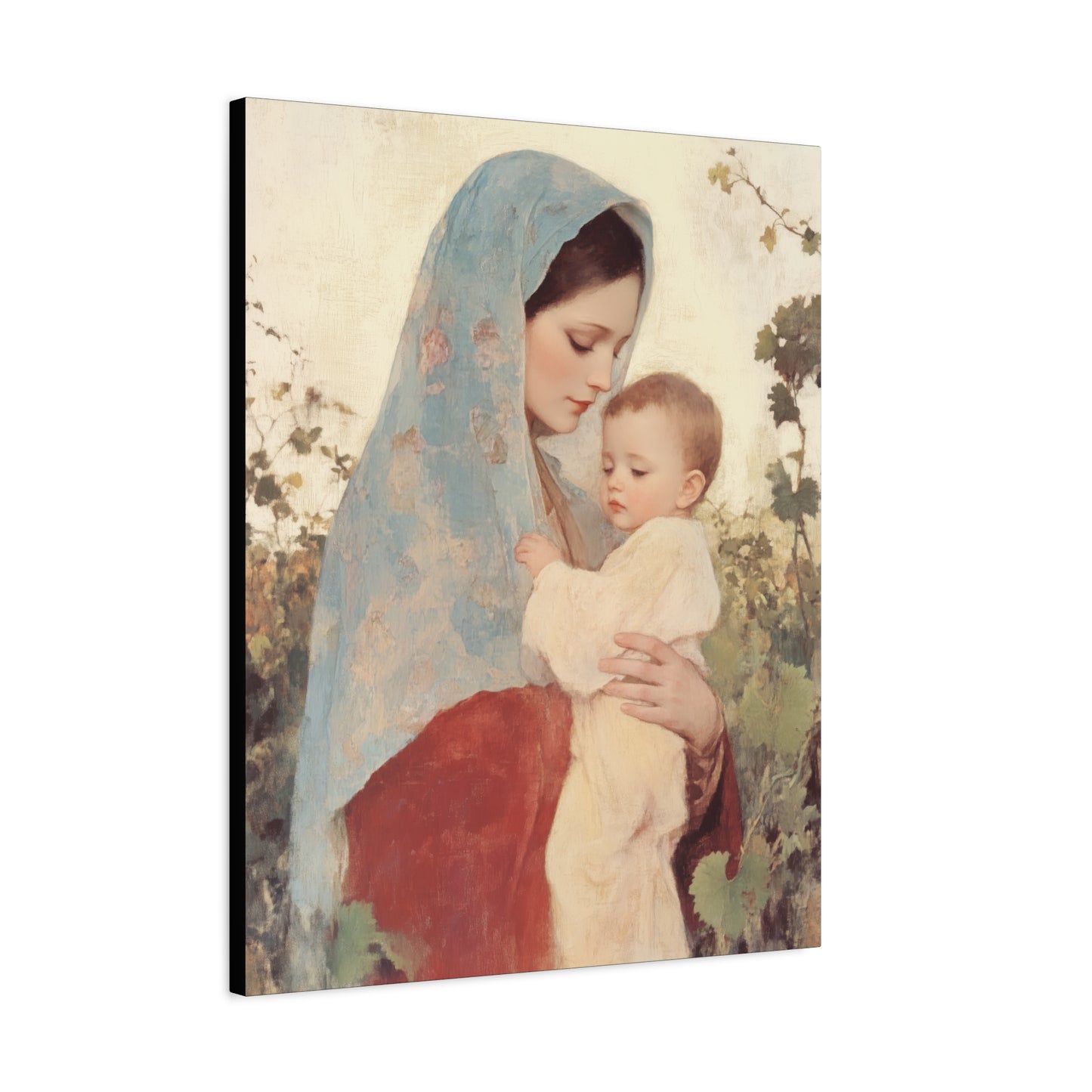 Our Lady of the Grapes / Out Lady of the Harvest - Gallery Wrapped Canvas - Print - Religious Art for your Home - Catholic Art