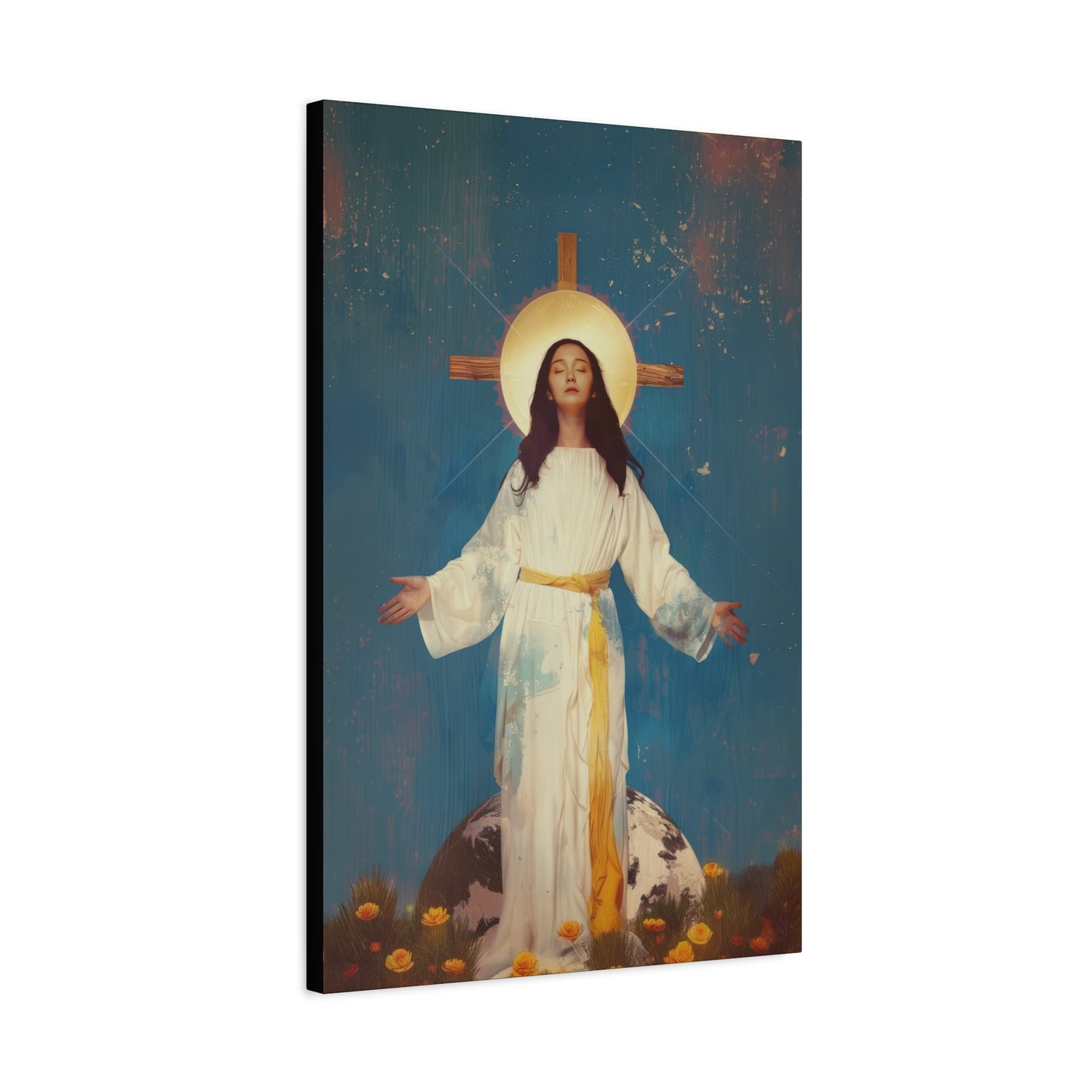 Our Lady of Akita - Mother Mary - Gallery Wrapped Canvas - Print - Religious Art for your Home - Catholic