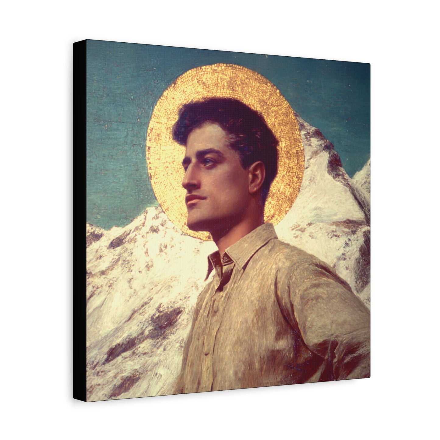 Saint Pier Giorgio Frassati -  Museum Wrapped Canvas - Sanctified Souls Print - Religious Art for your Home - Catholic Patron Saint Art